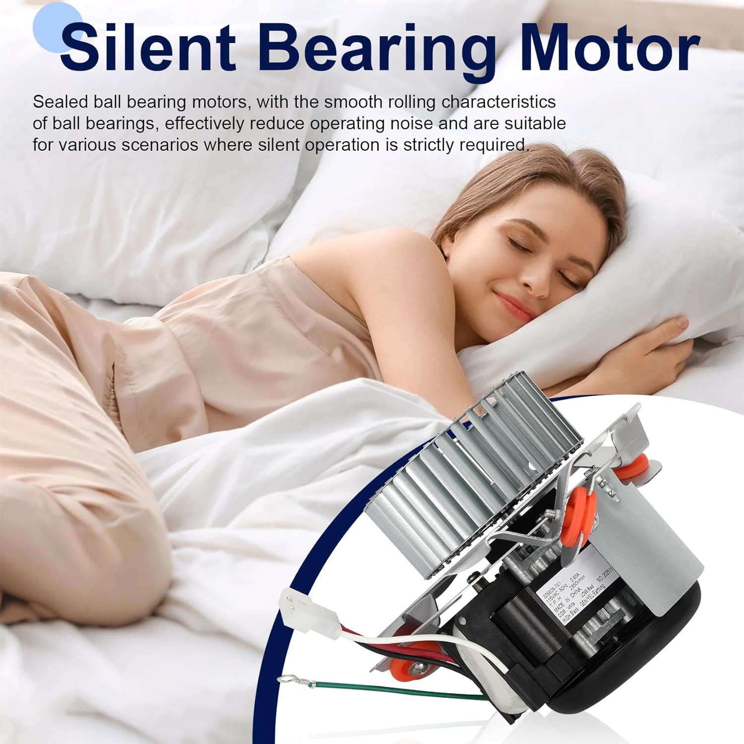 349336-761 Draft Inducer Motor Replacement HC21ZE125A 326628-761, Compatible with Carrier Bryant Payne,Furnace Exhaust Vent Venter Blower Motor Assembly, Replace 326628-761, 326628-701, 326628-711