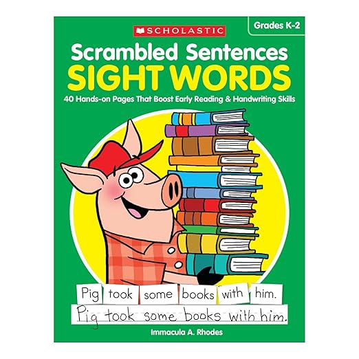 Scrambled Sentences Sight Words 40 Handson