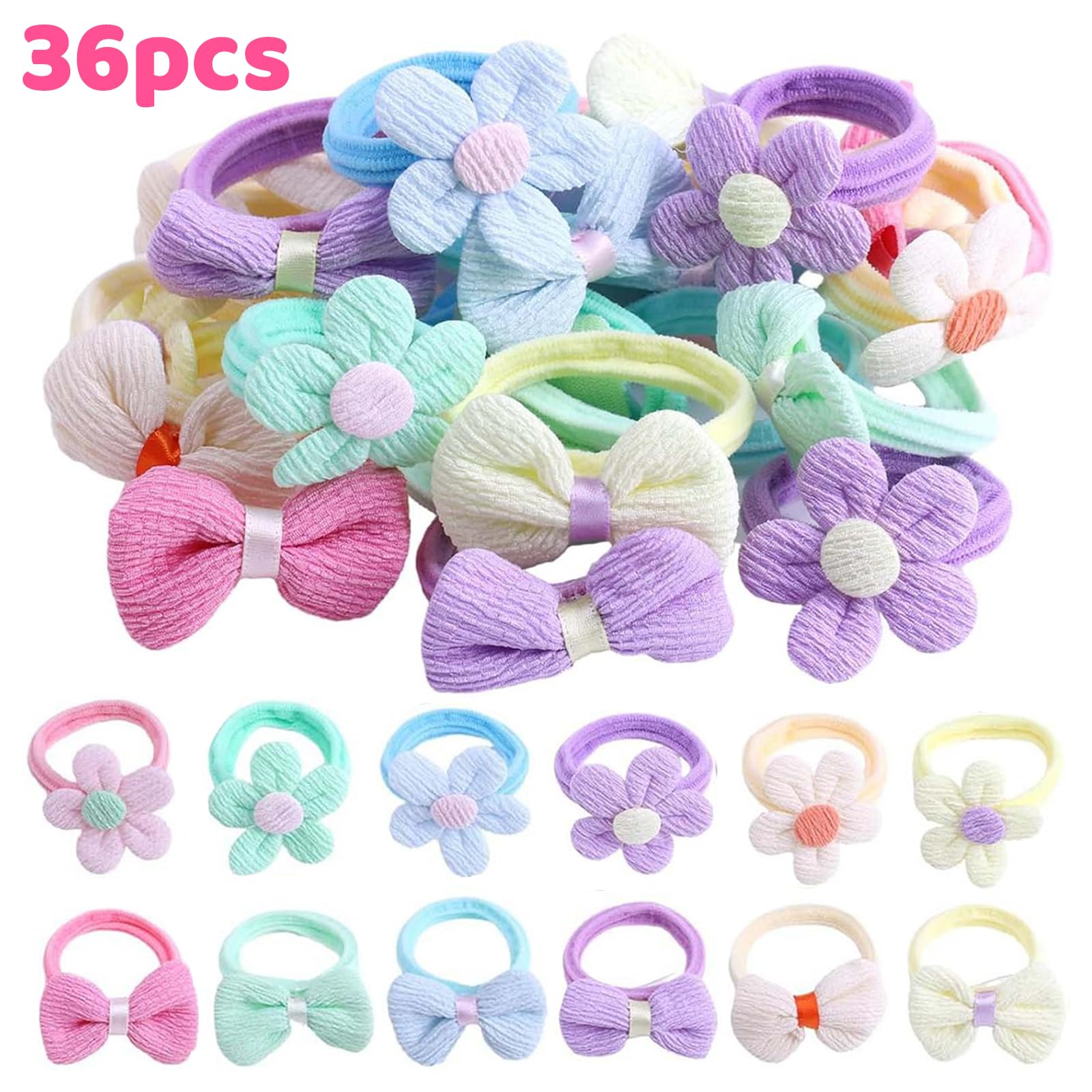 MLPKOI 36PCS Kids Hair Bands - Image 2