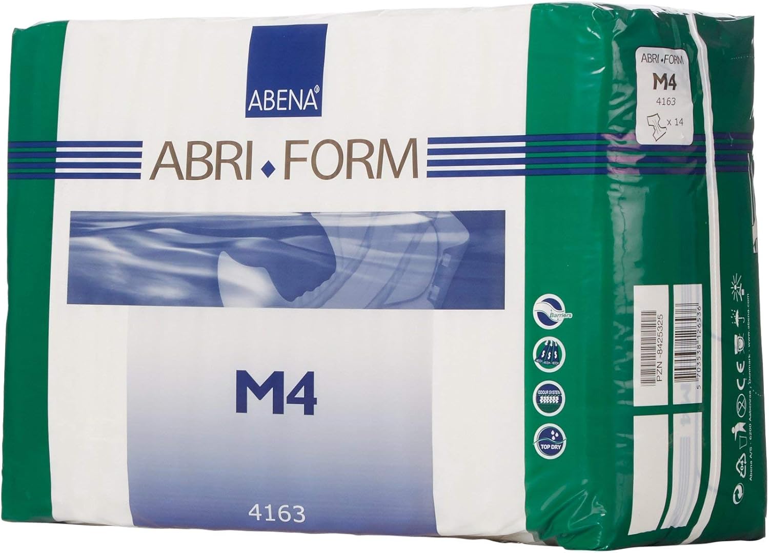 Abena Abri-Form Comfort Plastic-Backed Briefs, Level 4, (Medium To Large Sizes) Medium, 42 Count Medium 42