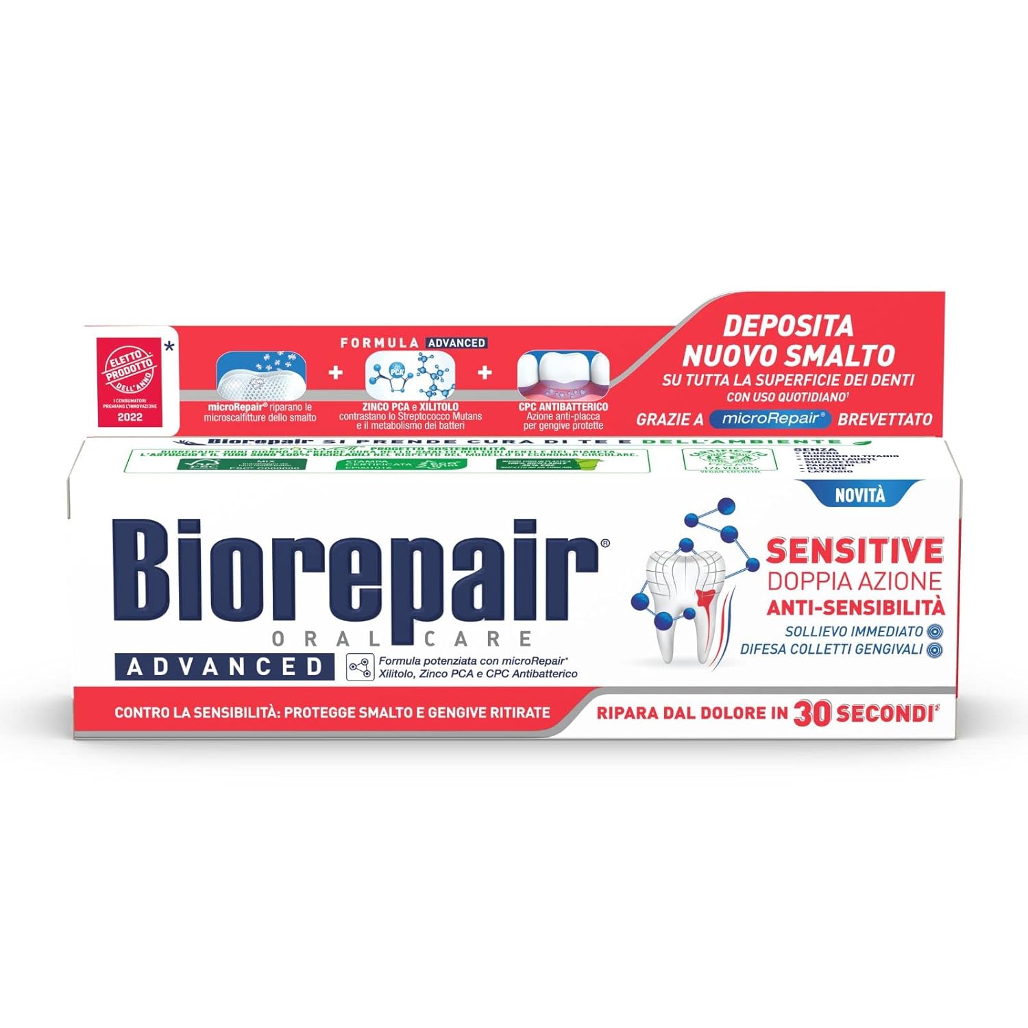 Biorepair Advanced Sensitive Toothpaste com microRepair 75ml: Cuidado Oral Eficaz e Seguro
