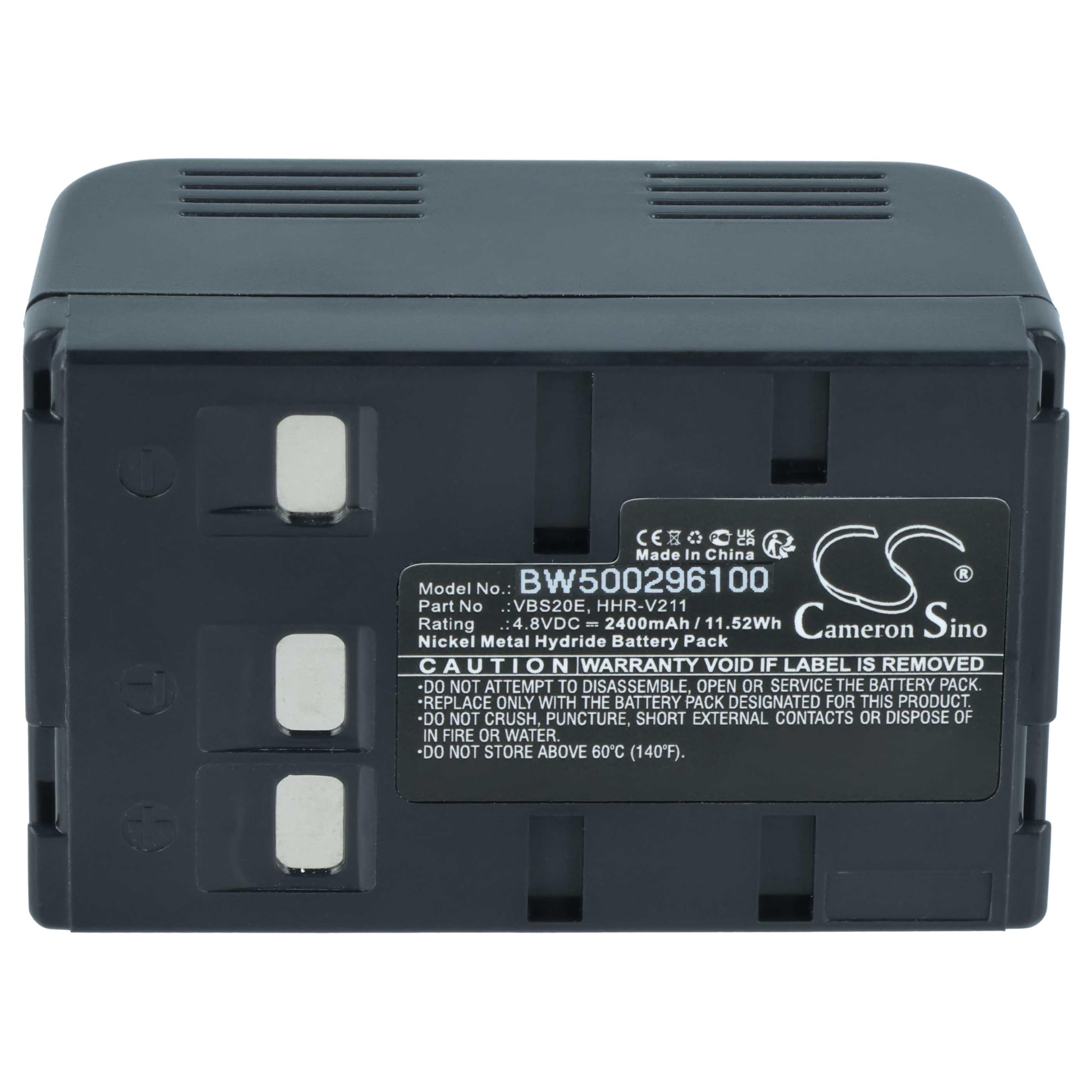 vhbw 2 x akumulator kompatybilny z Panasonic NV-S65E NV-S85 NV-S70 NV-S88E