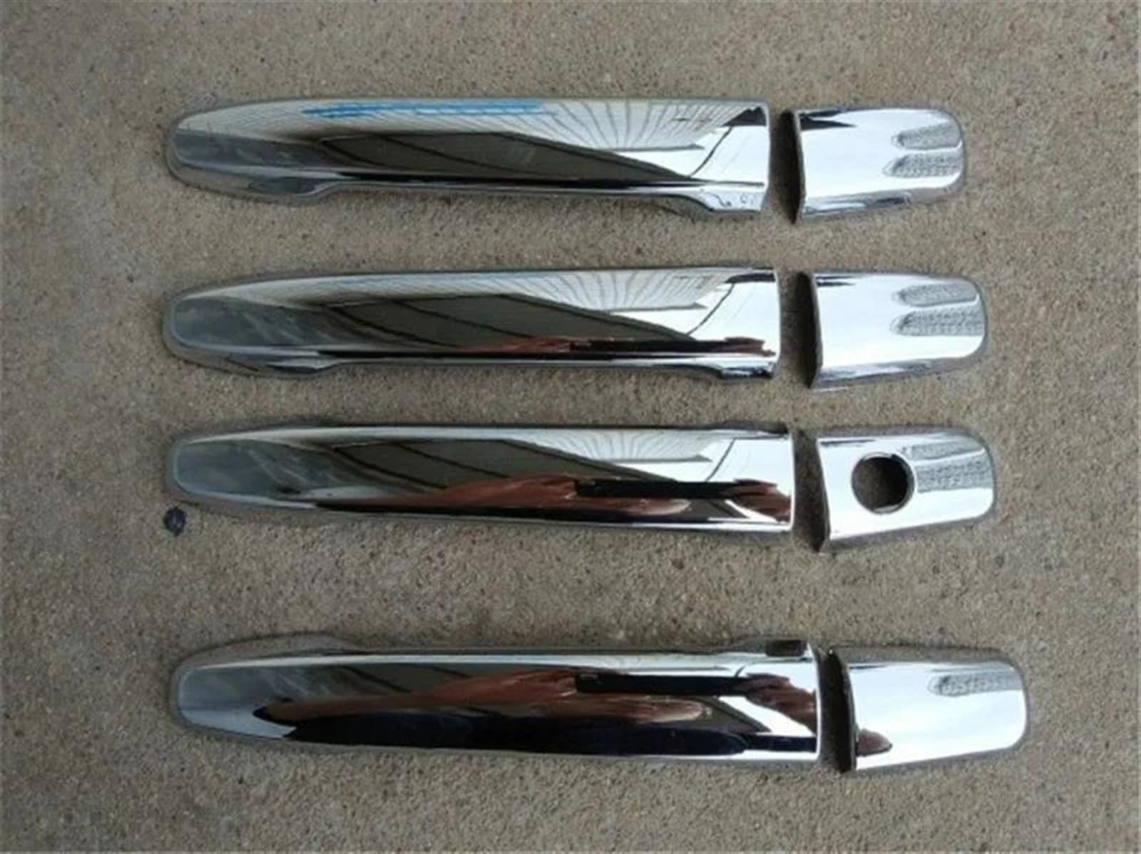 Kjhopy A Car Outer Door Handle Cover Bowl Protection Covers Sticker 8Pc Styling For Mitsubishi For Outlander 2006-2018 Exterior Door Handle(A)