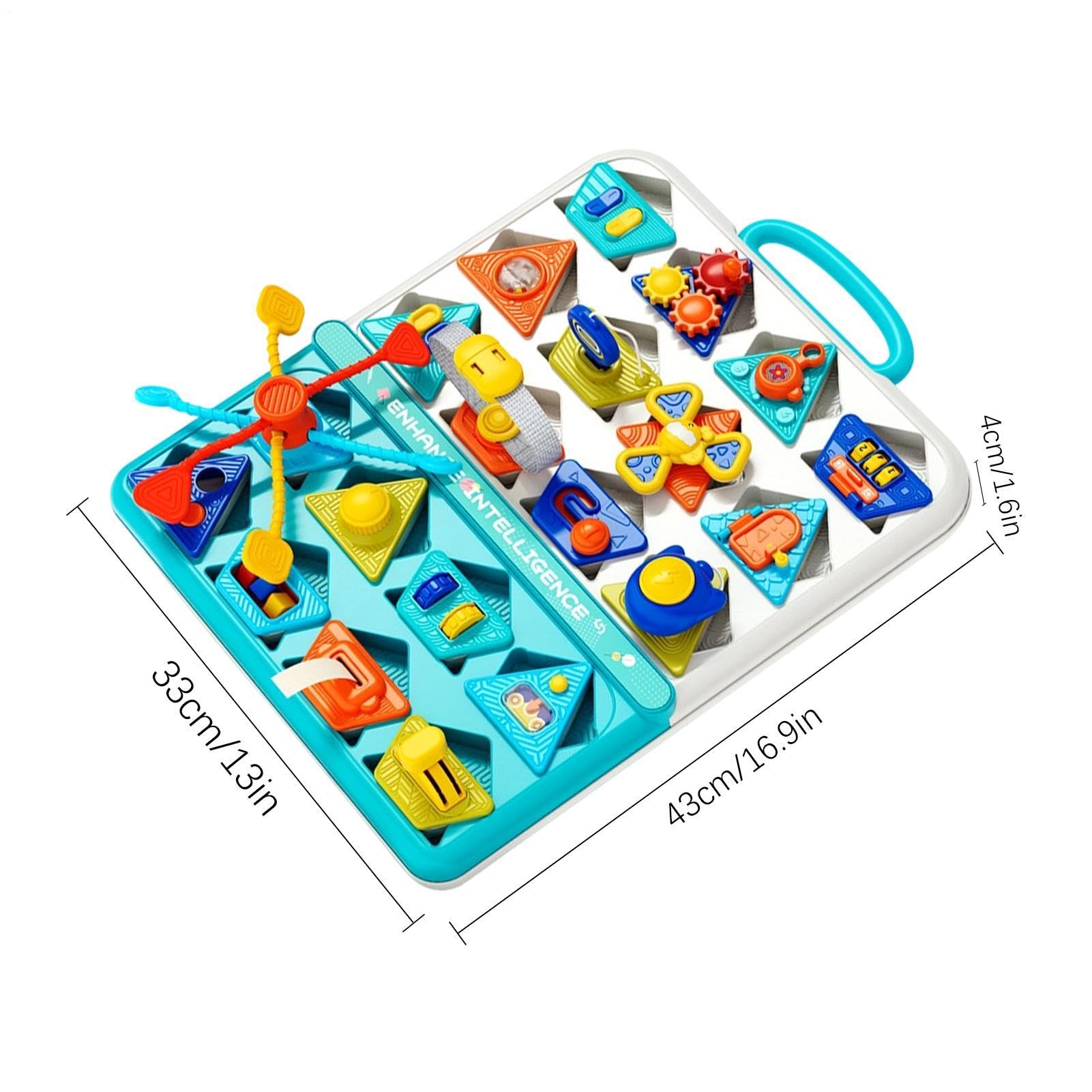 Tablica sensoryczna dla dzieci z Uchwytem Zabawki Edukacyjne Rozwijające | Sensoryczna tablica aktywności zabawki podróżne Dla chłopców dziewczynek przedszkole dom szkoła samochód sa
