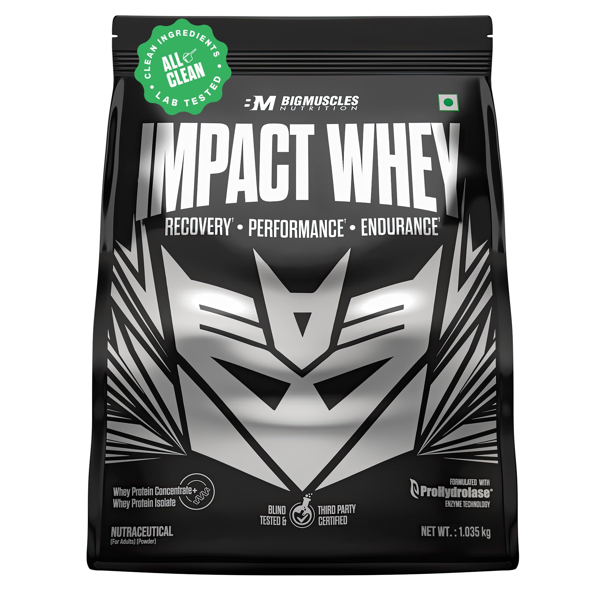 Bigmuscles Nutrition Impact Whey Protein Isolate & Concentrate 1.035kg Rich Chocolate at ₹1166 – Amazon