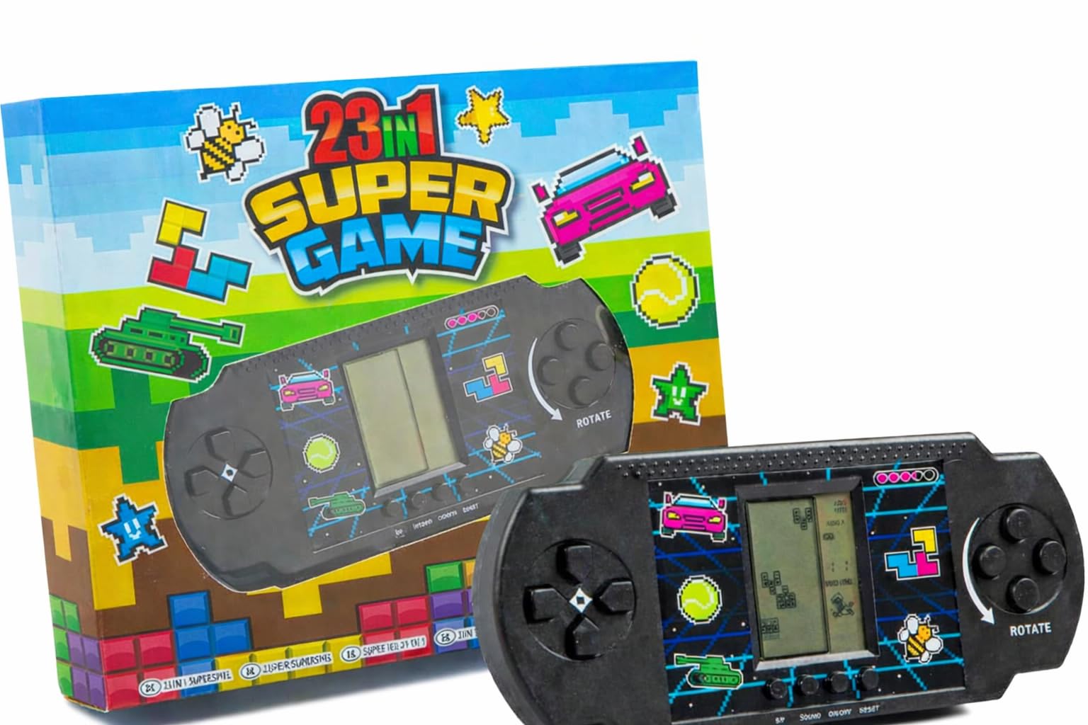 Classic Games Console Hand Held - 23 in 1 Super Game Portable Retro Console For Kids & Adults 1 Player