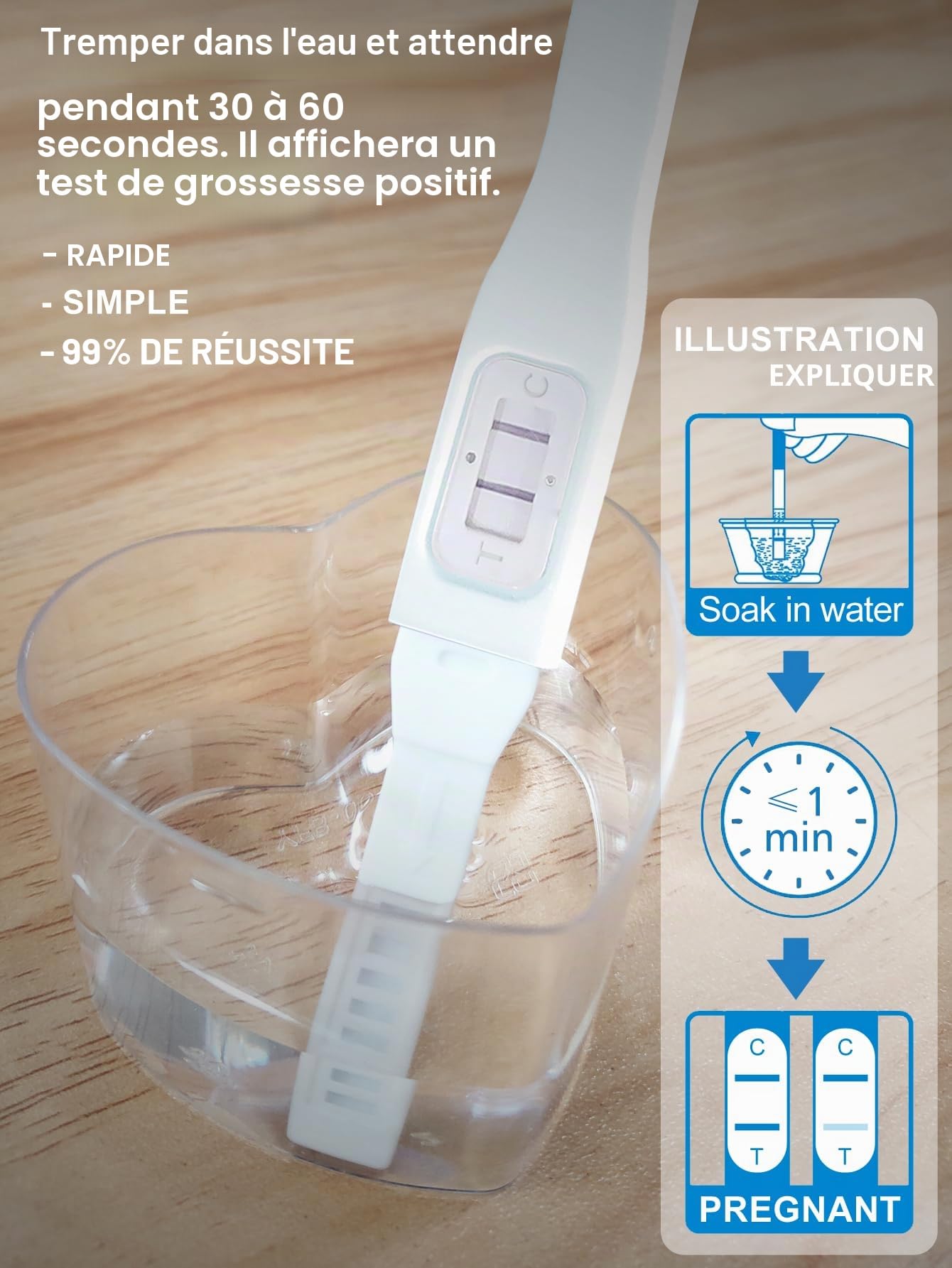 Faux test de grossesse positif, faux test de grossesse positif, un jouet de test de grossesse amusant efficace, cadeaux de Noël d'avril