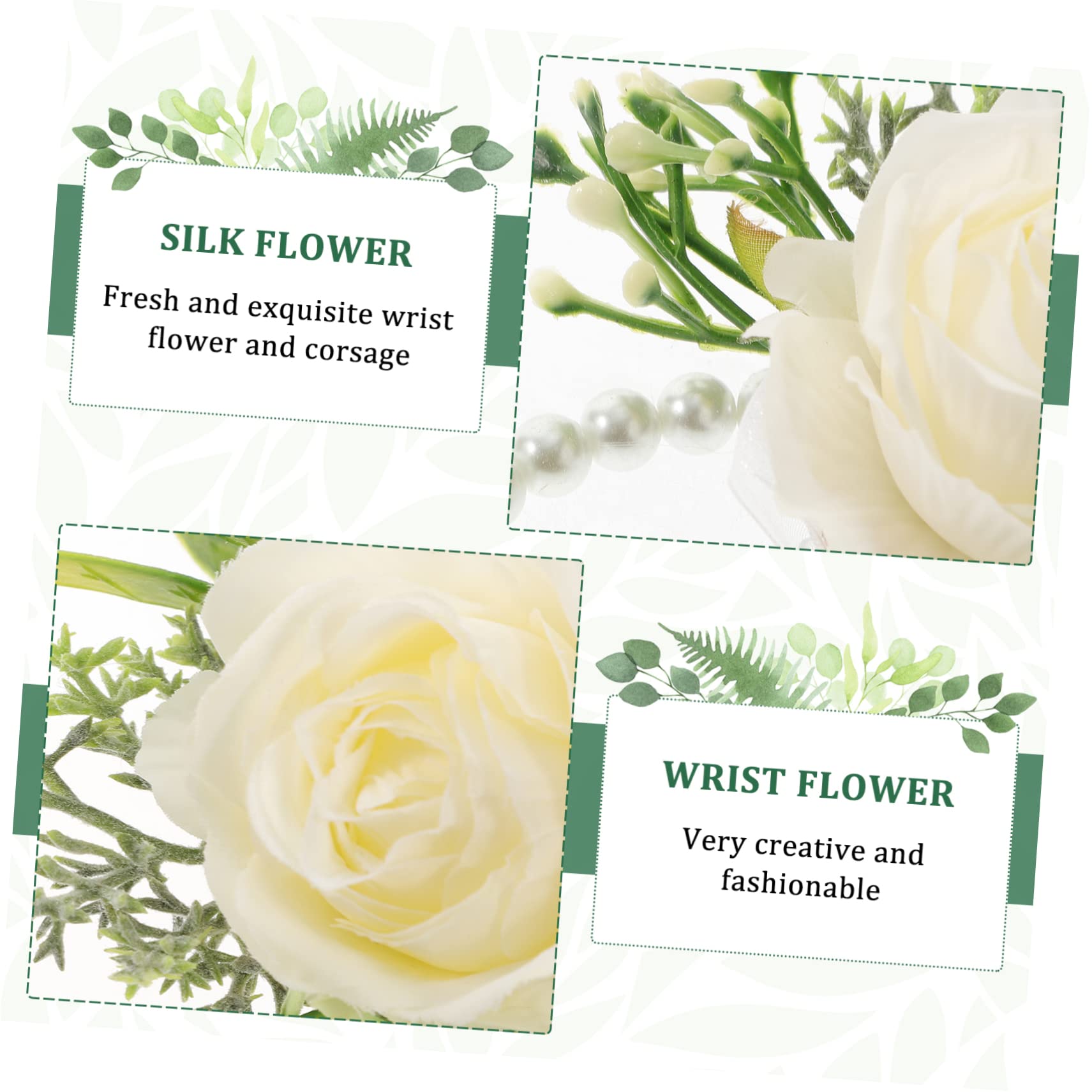 Abaodam 5 Sets Atemberaubende Handgelenk Für Braut Bräutigam Corsage Hochzeit Armband Decor Brautjungfer Zubehör