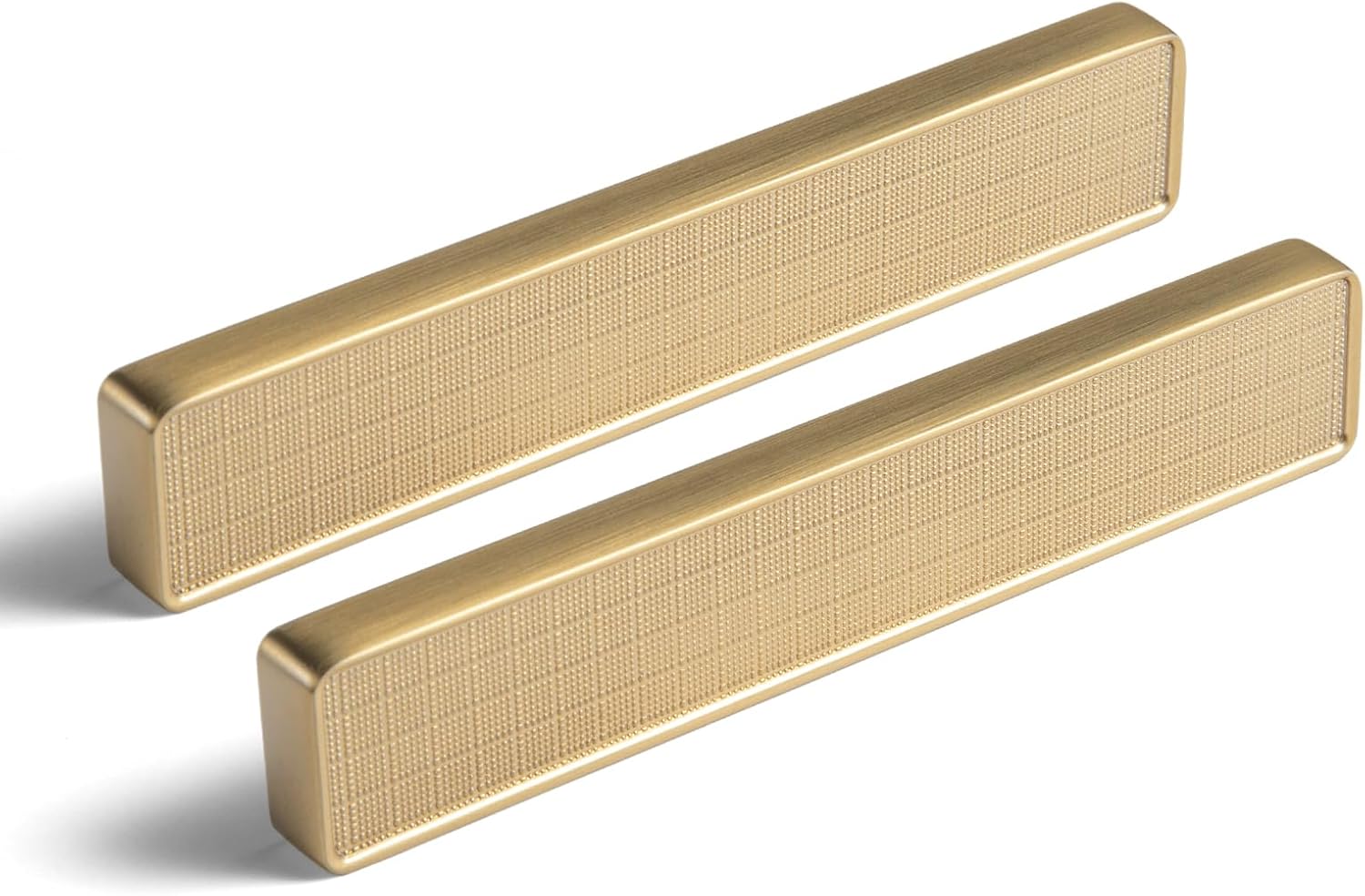 Goo-Ki 6 Pack 3-3/4 Inch （96mm） Hole Center Cabinet Pulls Champagne Bronze Zinc Alloy Kitchen Drawer Pulls Finger Pull Drawer Handles 2061-UBR-96