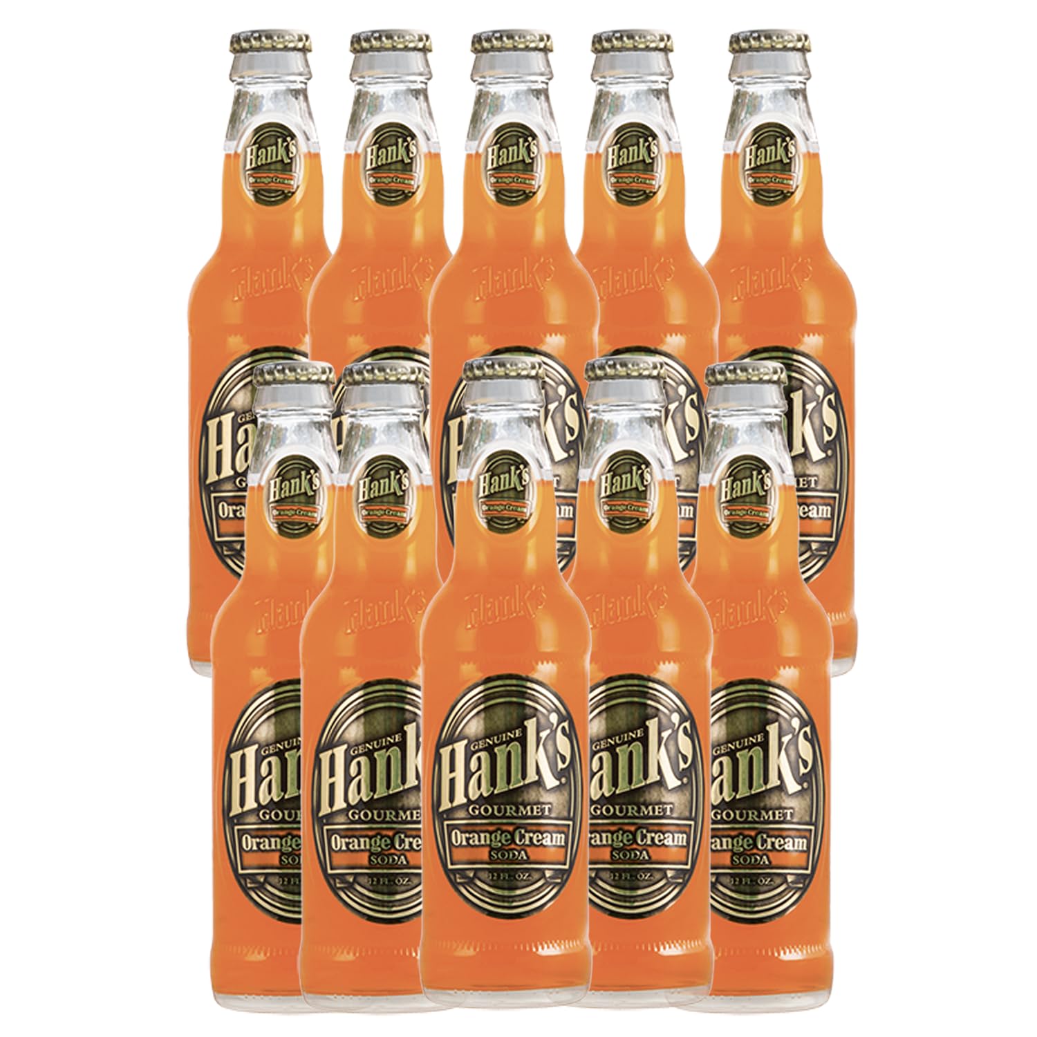 Amazon.com: Hank's Genuine Gourmet Orange Cream Soda, 12 fl oz