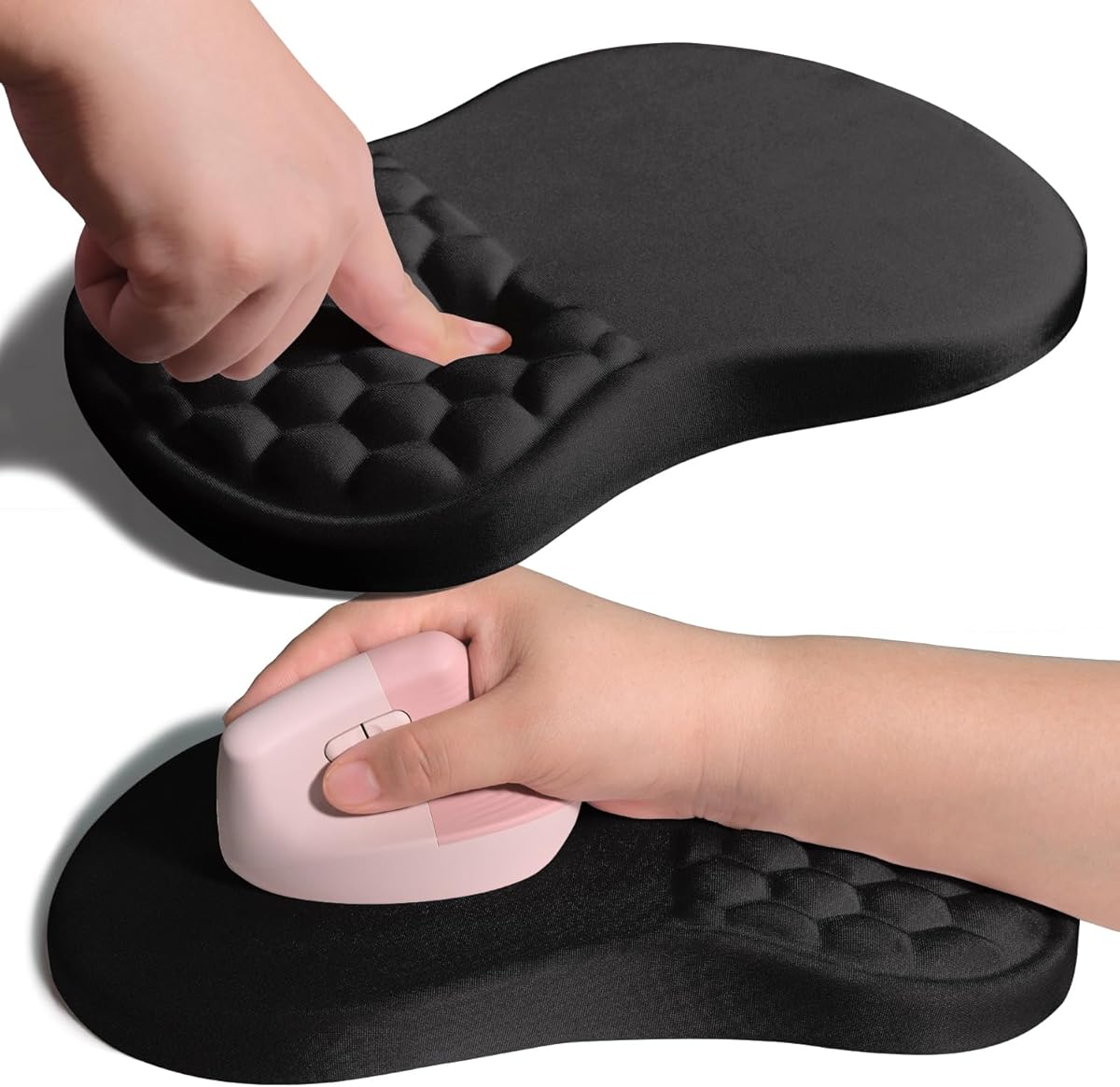 Amazon.com : Armanza Ergonomic Joint Wrist Support Mouse Pad with Memory Foam Cushion Massage Bump, Carpal Tunnel Pain Relief Mousepad Slope Design for Wrist Rest, 11.8x7.9 in, Black : Office Products