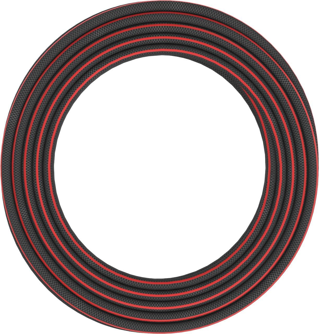 Fiskars XL Tubo da Giardino, Solid, Tubo per Sistemi di Irrigazione | 19 mm (3/4"), Lunghezza: 50 m, Attacco Universale, Protetto dai Raggi UV e dal Gelo, Resistente alla Torsione, Rosso, 1076063