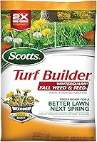 Scotts Turf Builder WinterGuard Fall Weed & Feed3: Kills 50+ Weeds, Fertilizes Lawn for 4,000 sq. ft. Stronger Spring Grass