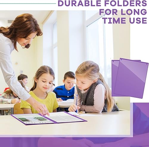 Miniatura 4 de 48 carpetas de escuela a casa, carpetas resistentes para llevar a casa, carpetas de 2 bolsillos, carpetas de tareas para estudiantes, padres,