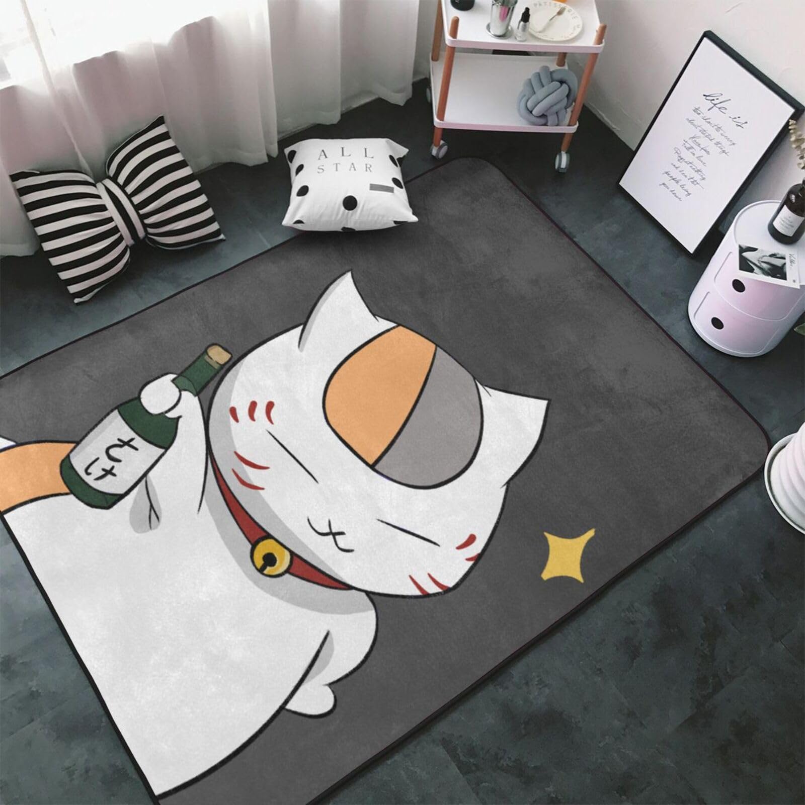 ダイカット バスマット ニャンコ先生 マット 猫 にゃんこ かわいい ラグマット ダイカットバスマット 夏目友人帳 ニャンコ先生 – FAN+Life