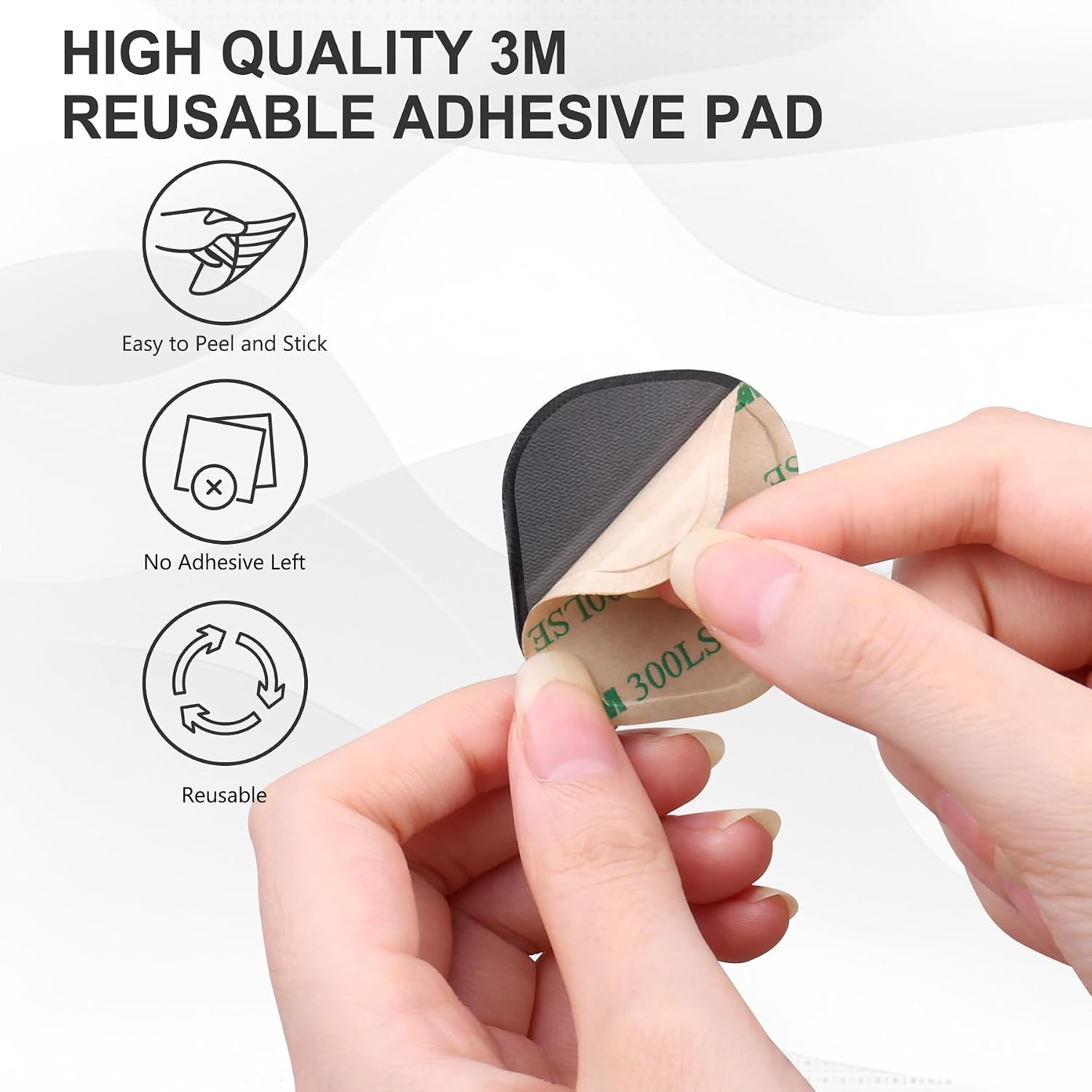 Lacdo Airtag Holder AirTag Case, 2 Pack Adhesive Mount Sticker for Apple Air Tag 2nd Gen 2026 & 1st Gen Hidden Case Cover Anti-Scratch Secure Stick-On Holder, for TV Remote Laptop Bag Bike Car, Black image 4