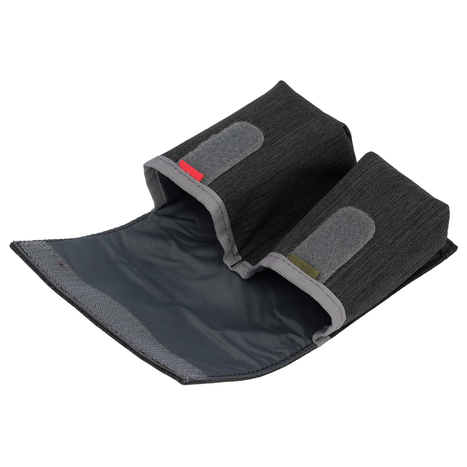 Bolsa para Batería de Dron, Nailon Resistente a los Arañazos, a Prueba de Polvo, Bolsa para Batería de Cámara, Resistente Al Agua, 2 Bolsillos para Exteriores (Black)