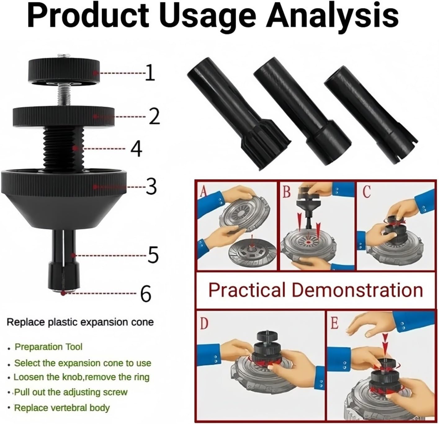 Car Universal Clutch Alignment Dismantle Tool(1 Set)