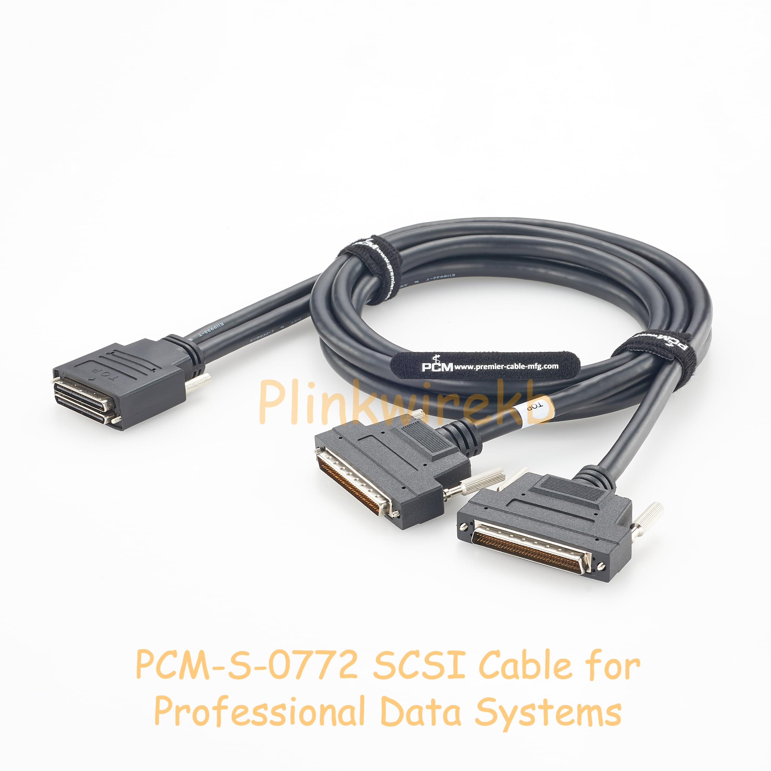 Câble mini SCSI 2S 68 broches 1,5 m mâle vers 2 câbles de données HPDB 68 broches mâle SCSI blindé UL20276 30AWG 34P pour installations industrielles, appareils de stockage et systèmes de
