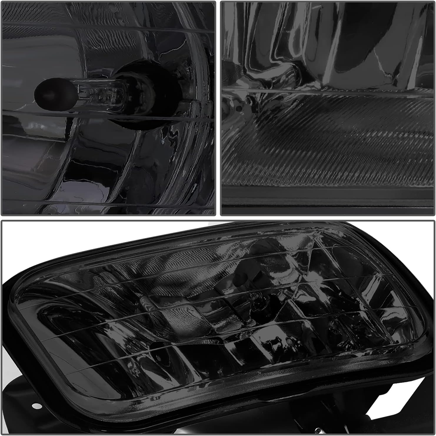 DNA MOTORING FL-ZTL-331-SM Fog Light With Switch & Wiring Harness Driver & Passenger Side Enhance visibility [Compatible with 09-18 Dodge Ram 1500 2500 3500]