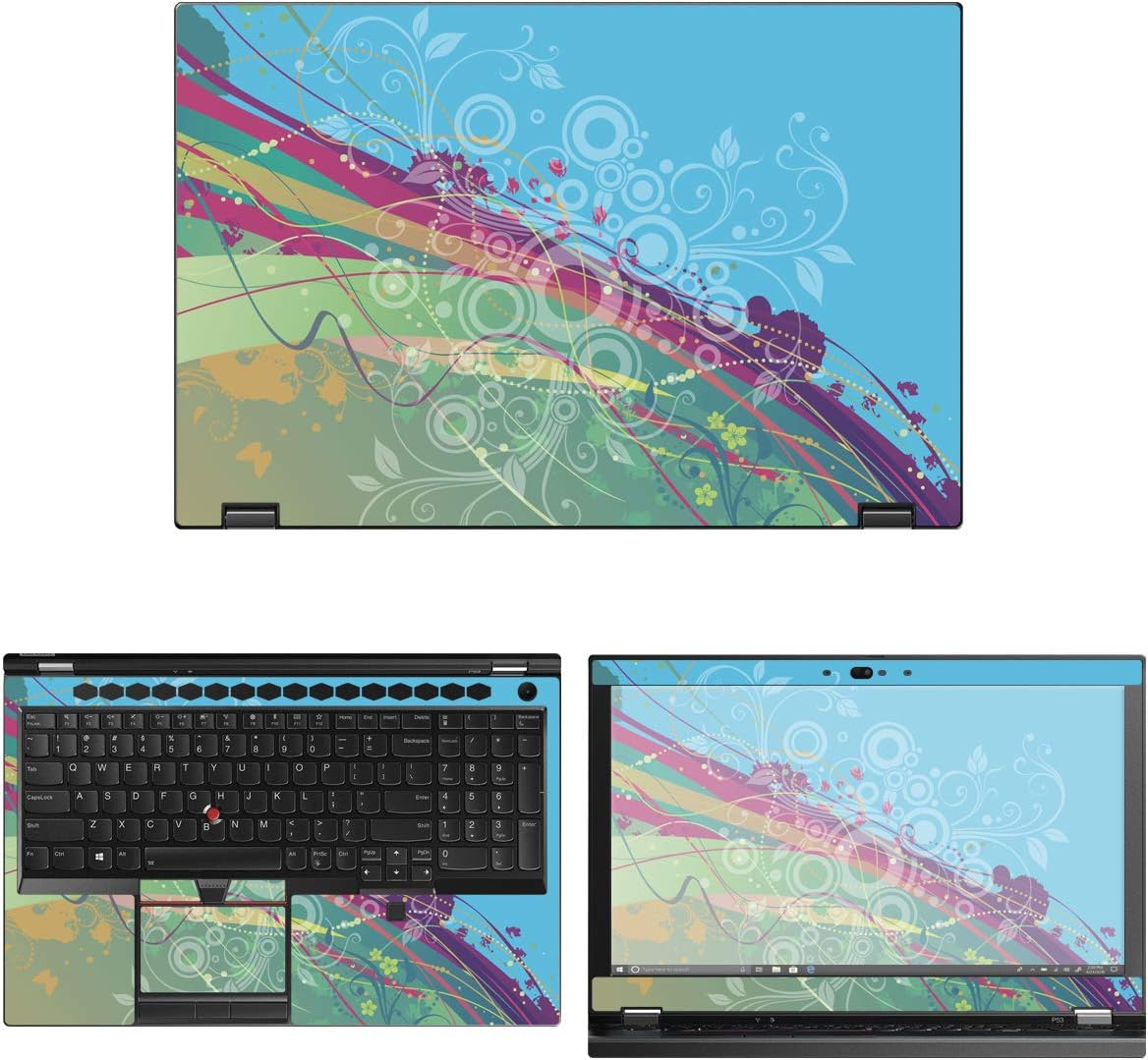 Decalrus - Protective Decal Skin Sticker for Lenovo ThinkPad P53 (15.6" Screen) case Cover wrap LEthnkpd15_P53-45