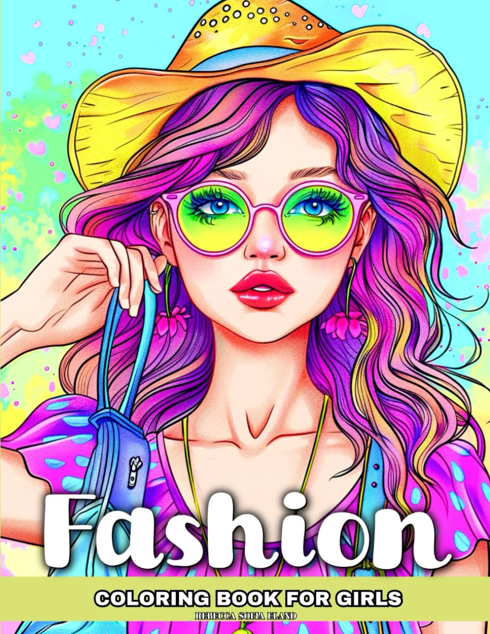 Fashion Coloring Book for Girls: 50 Trendy and Stylish Outfit Designs to Color for Teen Girls (Trendy Fashion Coloring Series)