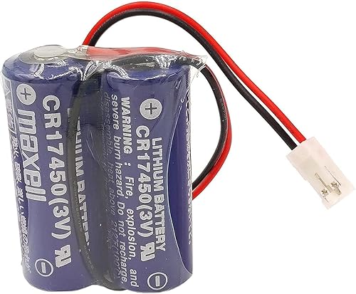 Miniatura 3 de WELLVEUS30 PackCR17450-2WK27  D80UB016170 3V Battery, 2*CR17450 Battery Pack for Mazak 2CR17450 3V Battery