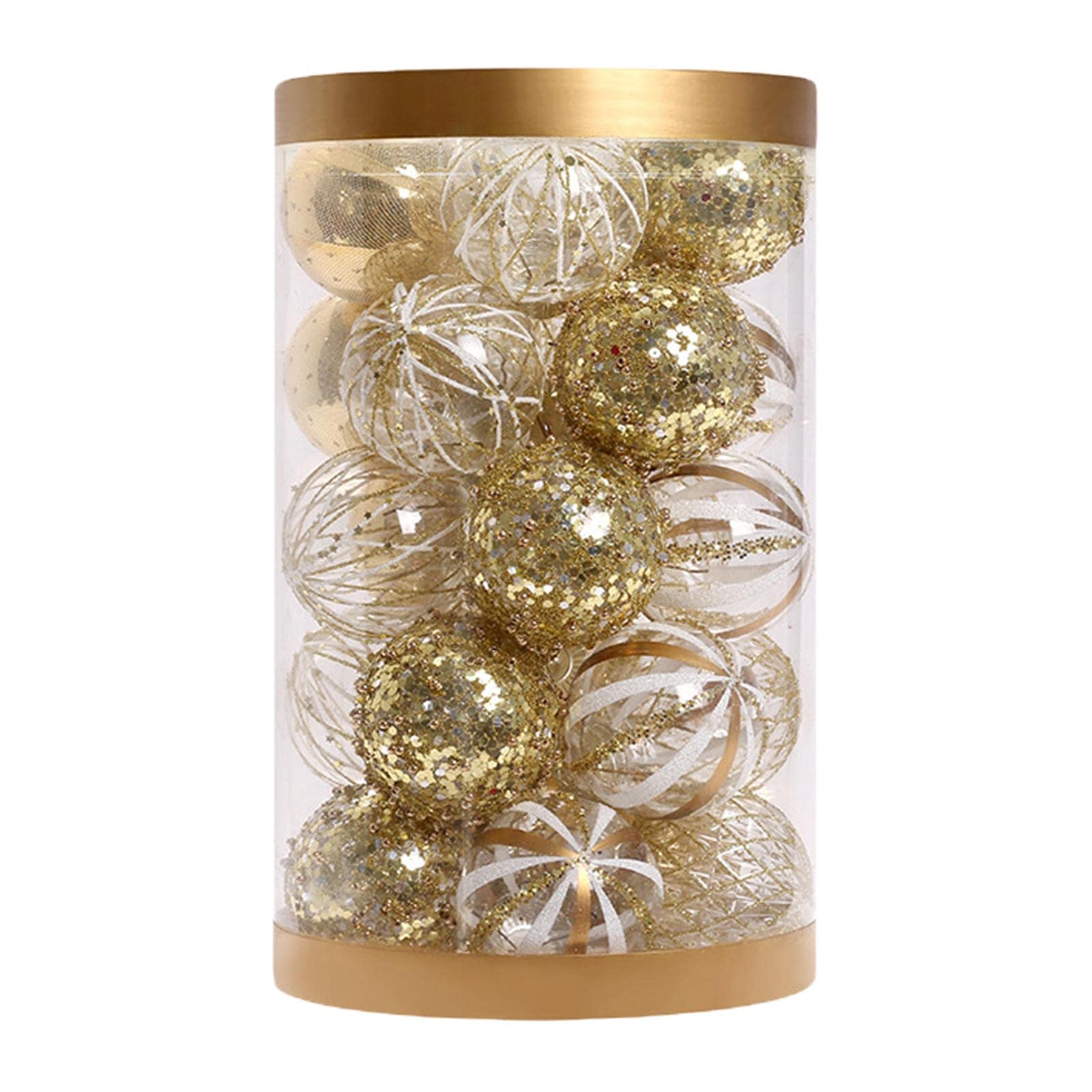 Boules de Noël à paillettes pour sapin DIY x25