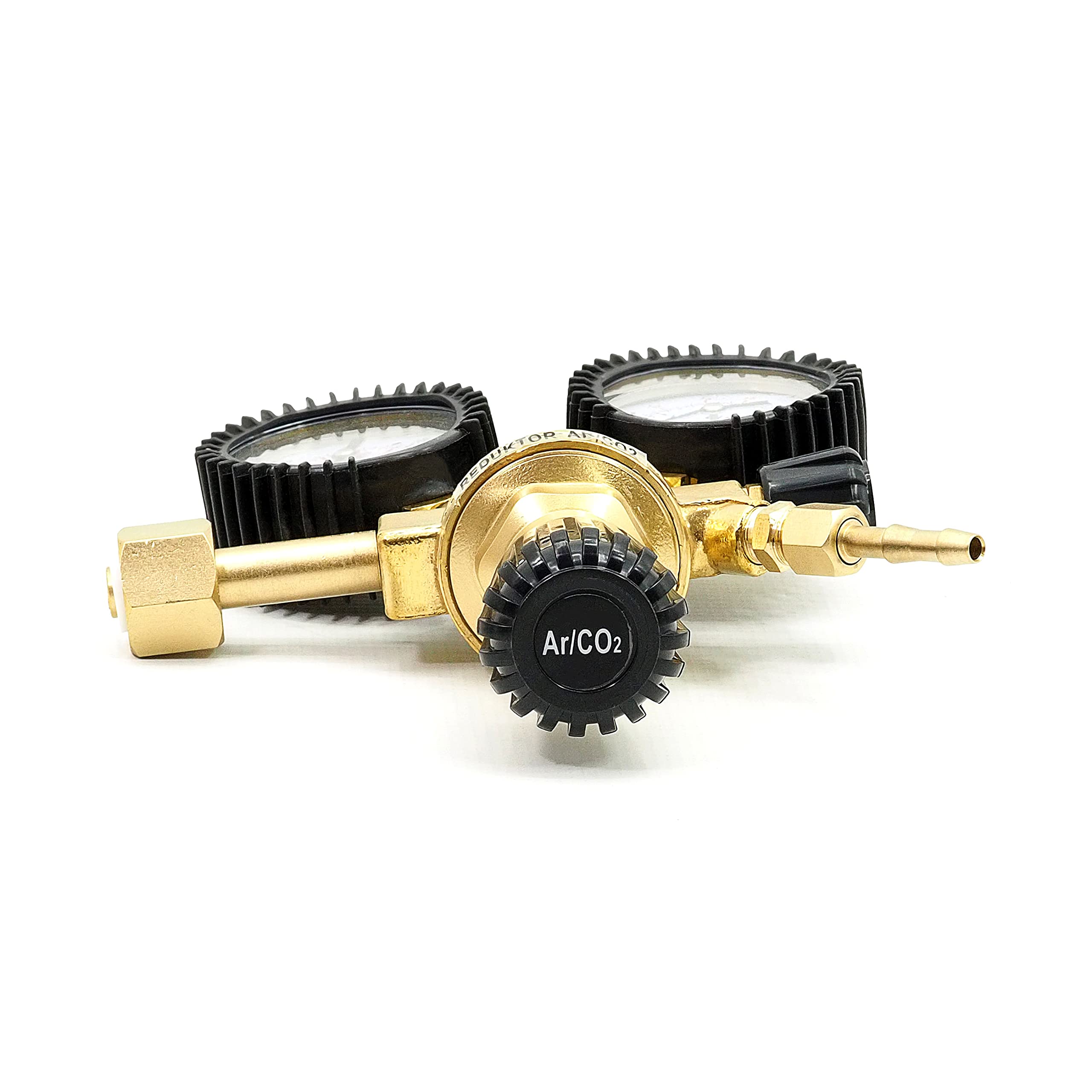 Argon/CO2 reduktor ciśnienia 2 przewody wąż 6,3 mm europejski zawór 300 bar