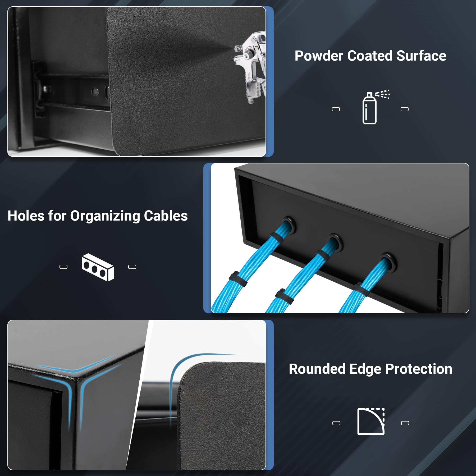 Snapklik.com : 3U Rack Mount Drawer, Server Rack Drawer w/Combination ...