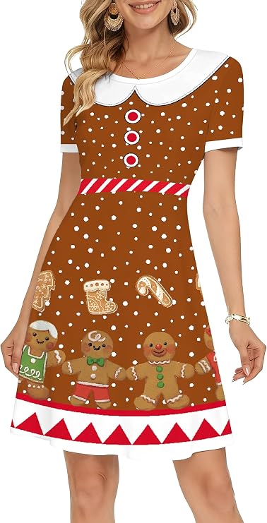 VVNTY Christmas Dress for Women: Holiday Party Dress UK