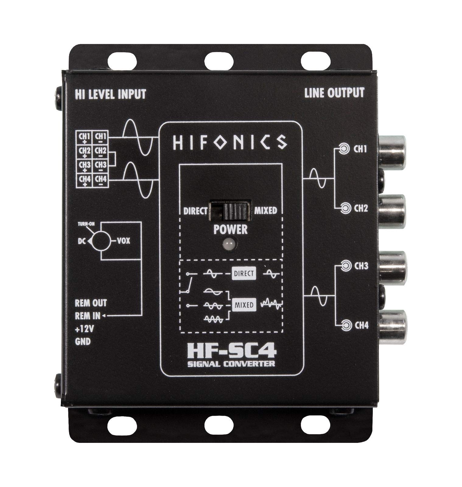 Hifonics HF-SC 4 | 4-Kanal Signal Konverter/High-Low Wandler