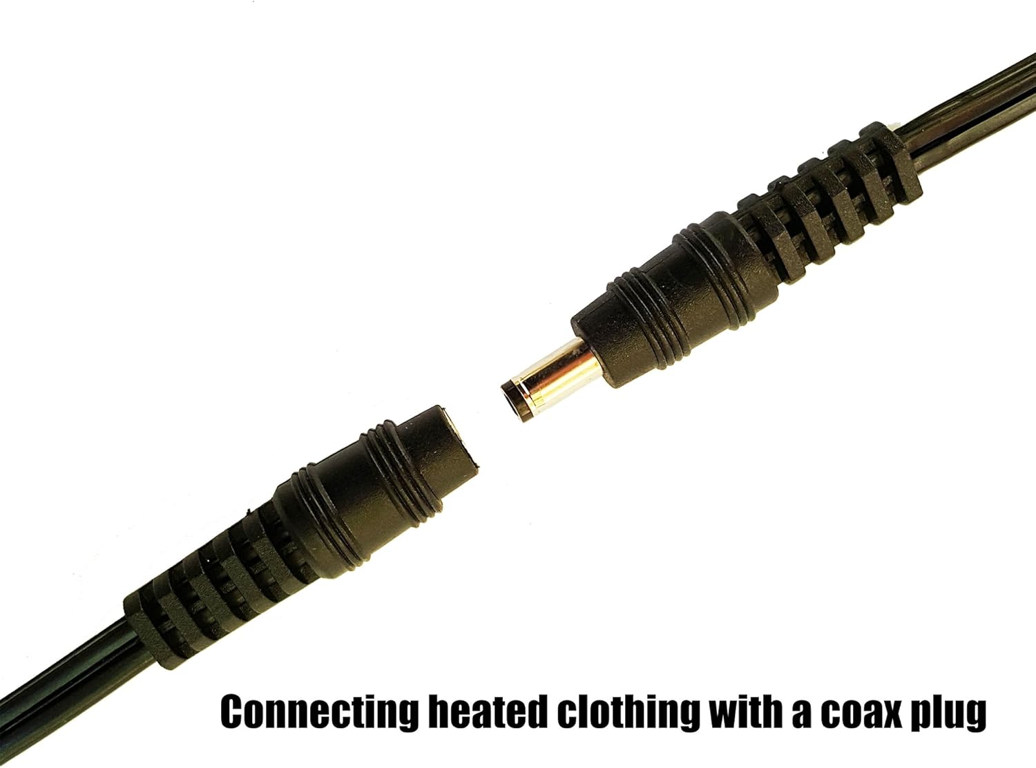 MOTOPOWER MP69006 10" SAE to Coax Female Adapter Cable SAE to DC Coax Motorcycle Heat Clothing Jack Adapter