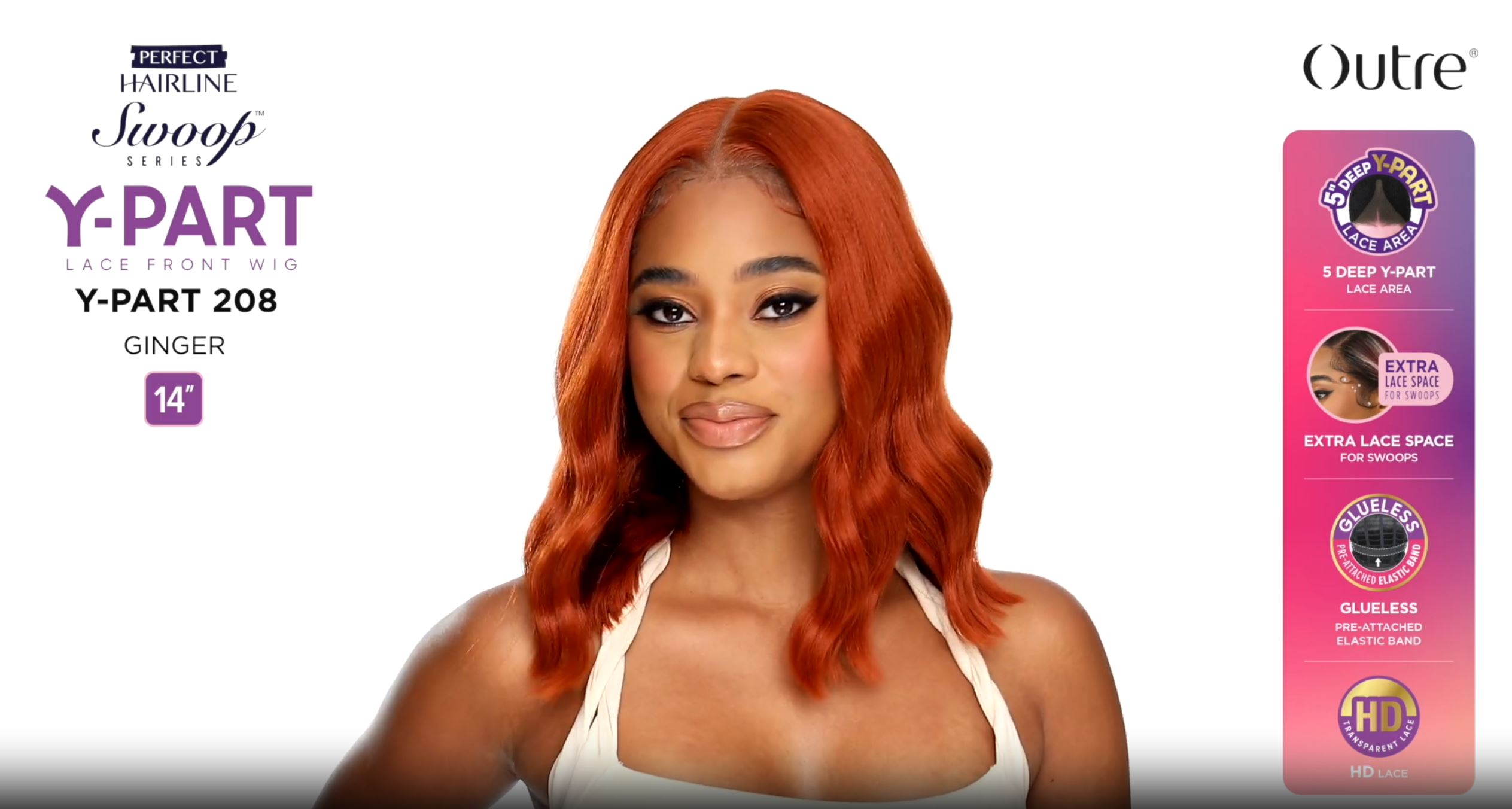 Amazon.com : Outre Lace Front Wig - Perfect Hair Line - Swoop