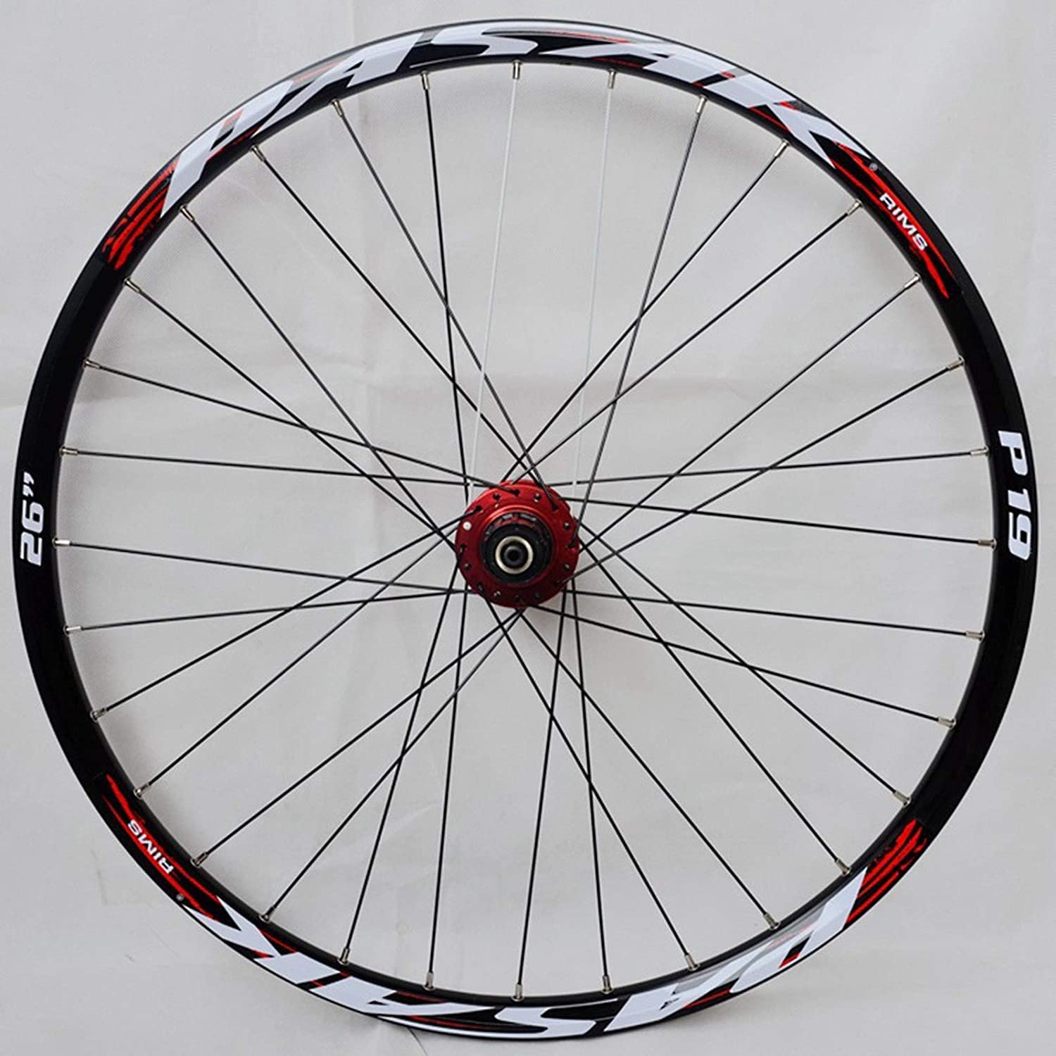 Amdieu Wheelset Ruedas de Bicicleta de montaña 26/27.5/29 Pulgadas, 32 h de aleación de Doble Pared Cassette Cubo de Cubo Sellado Freno de Disco de rodamiento QR 7-11 Velocidad MTB Ruedas Road Wheel