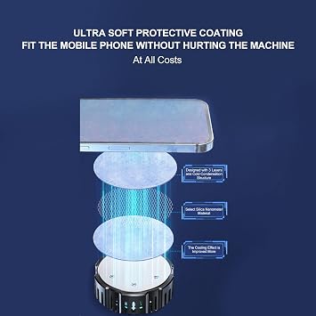 Cell Phone Cooler, Magnetic Semi Conductor Phone Cooler, 360 Degree Fit Powerful Mobile Phone Radiator with RGB Ring Light Band for Gaming Video Streaming
