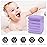 Cute Castle 12 Pack Muslin Baby Washcloths - Large 12\'\' by 12\'\' - Ultra Soft 100% Cotton - Super Absorbent Burp Cloths for Unisex, Boy, Girl -Purple