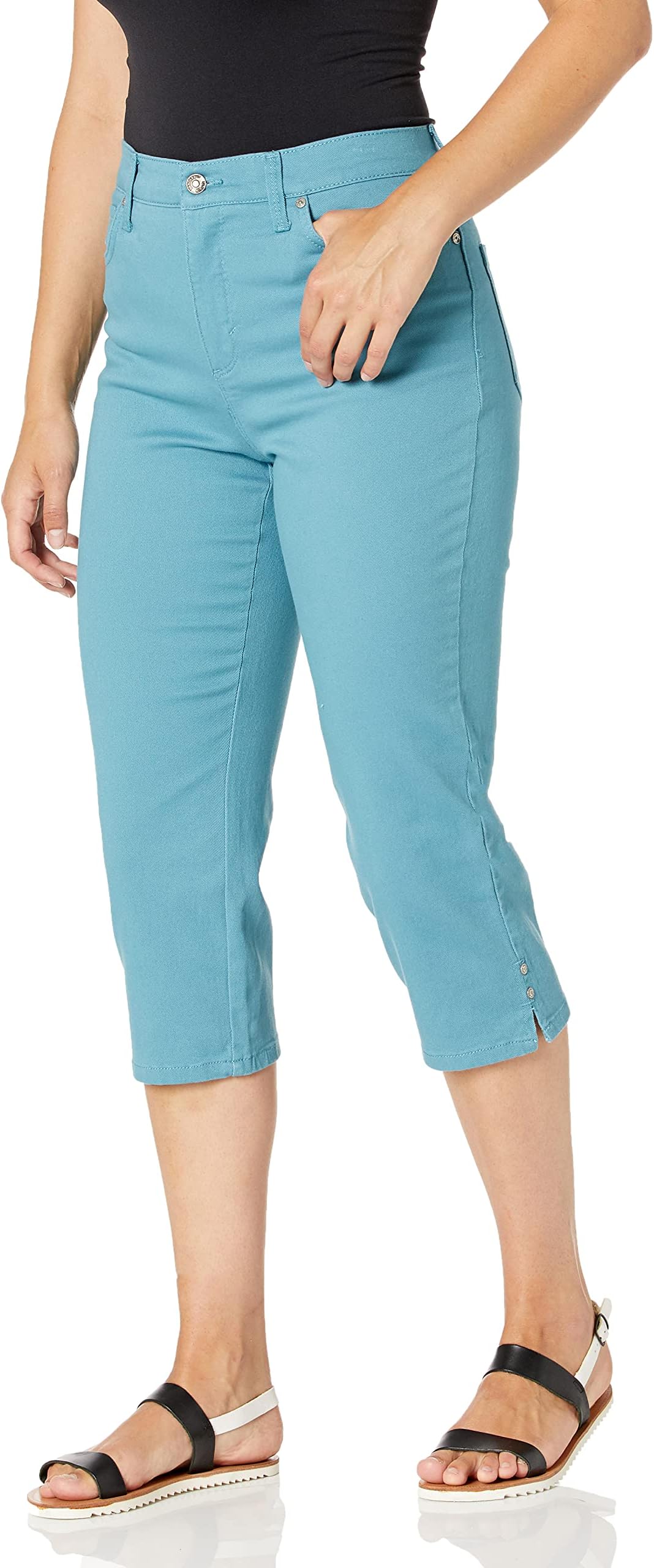 Women's Amanda Capri Jean, Neptune Breeze, 6 Regular