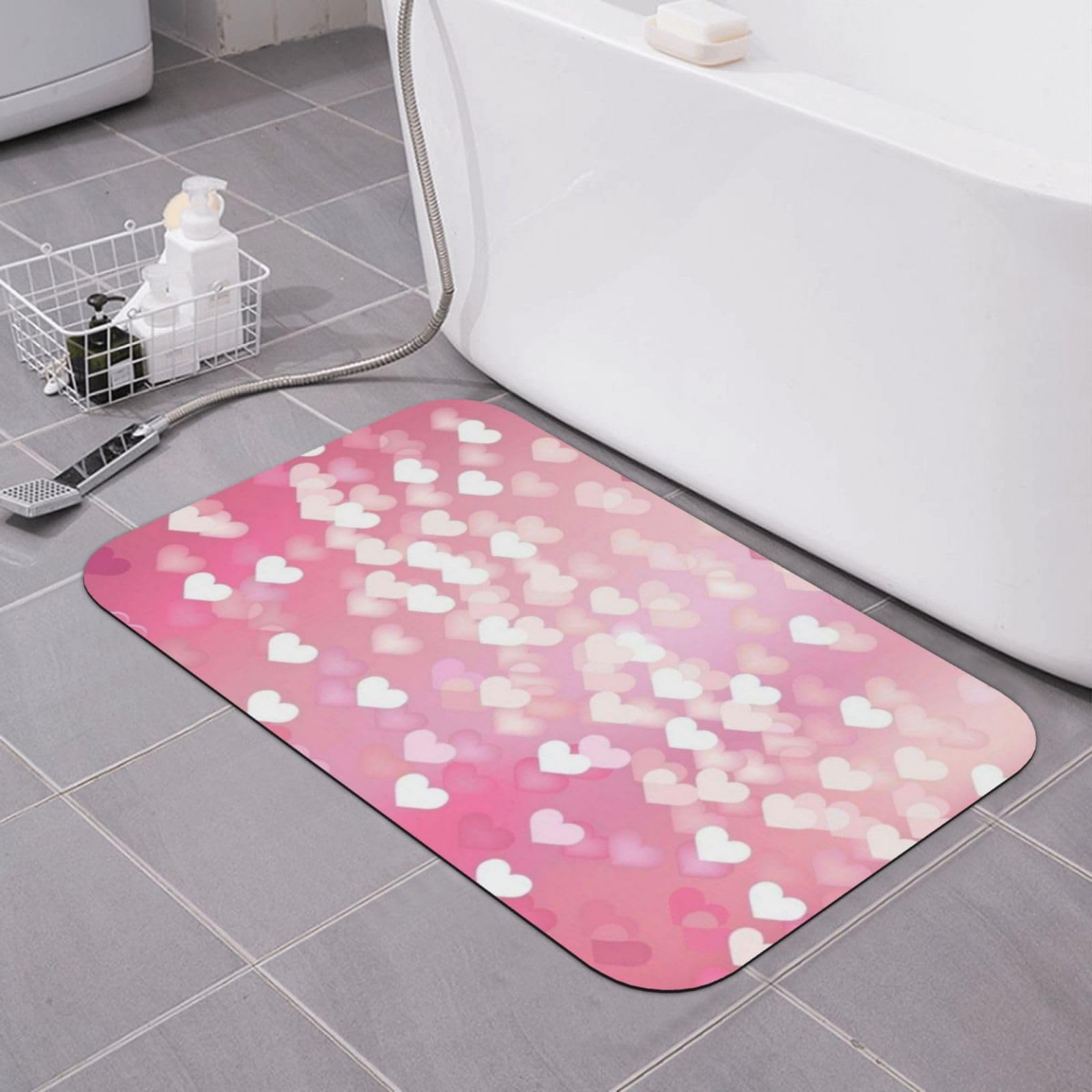 Tapis de bain en diatomée super absorbant et antidérapant