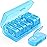 AUVON XL Weekly Pill Organizer 2 Times a Day, Pill Box 7 Day with One-Side Large Openings for Easy to Use, Blue AM PM Pill Case for Medication, Vitamins, Fish Oils, Supplements