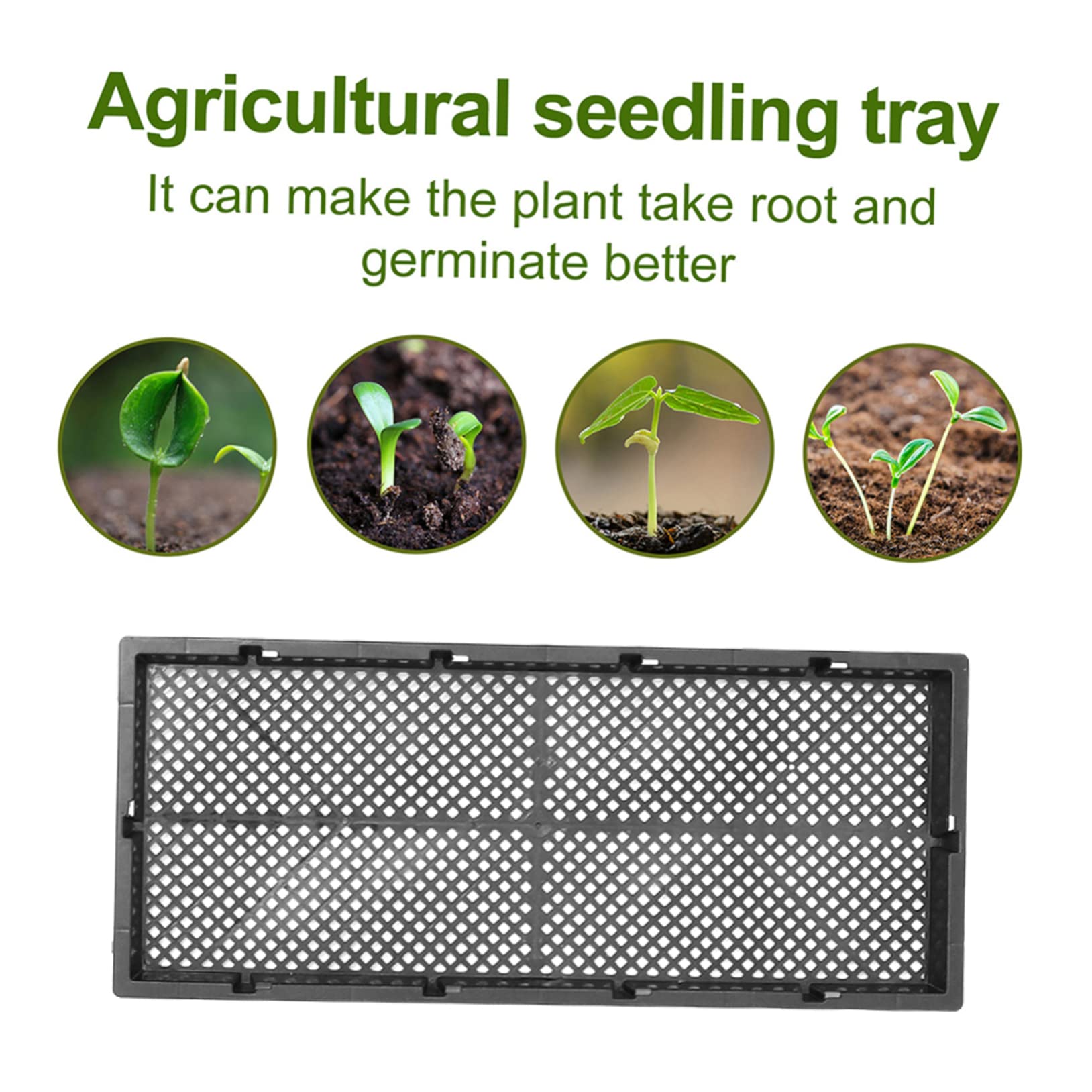 5pièces Plateau De Culture Hydroponique Lot de Trays De Jardinière Contenants De Plantation Pratiques pour Germination De Plantes Et Cultures à Domicile