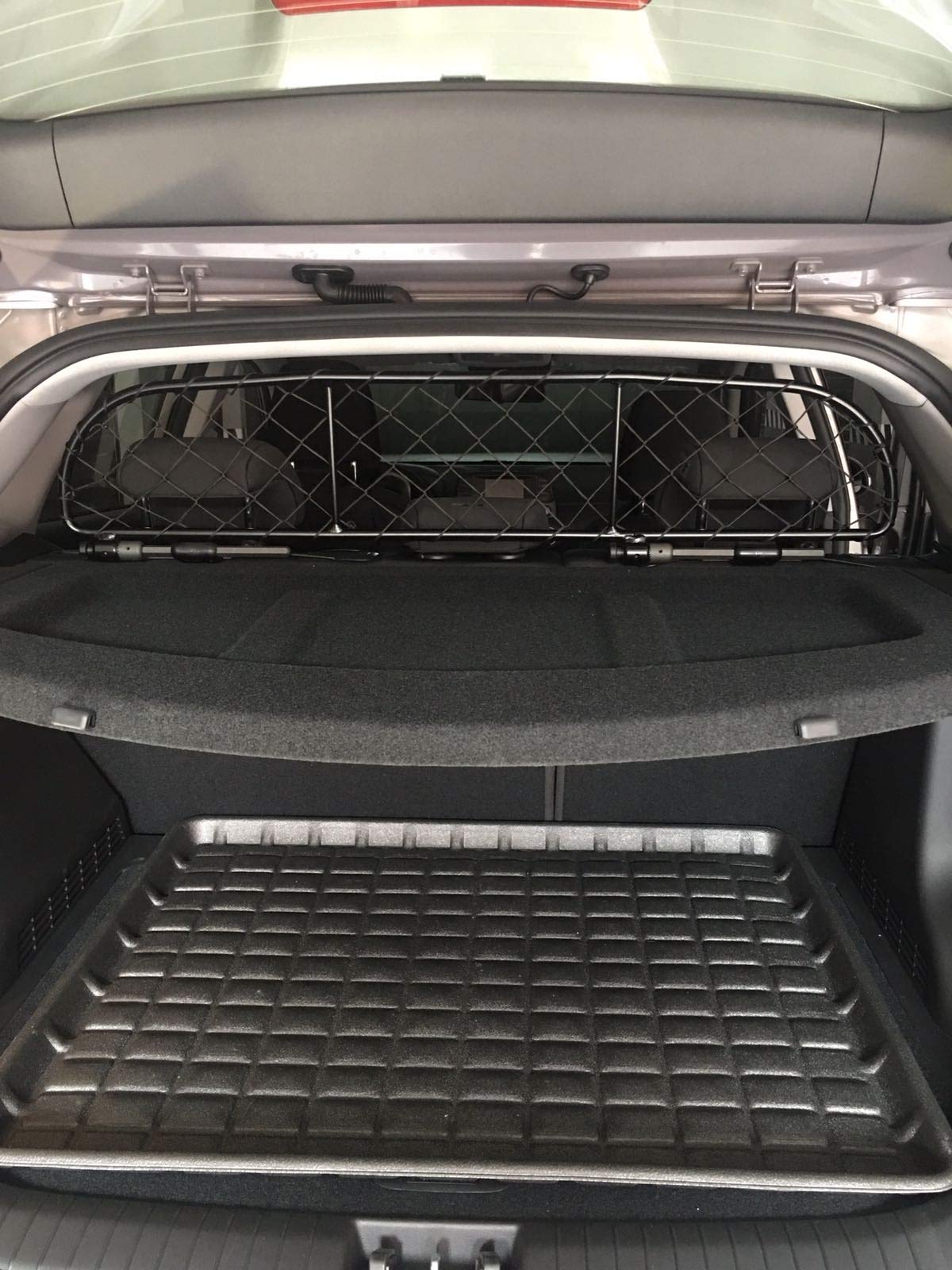 ERGOTECH Divisorio Griglia Rete Divisoria per HYUNDAI Kona (2017-2023) RDA65-XXS8, per Trasporto Cani e Bagagli