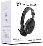 Turtle Beach Recon 70 Casque de jeu multiplateforme pour PS5, PS4, Xbox Series X.S., Xbox One, PC & Téléphone portable 3.5mm Connexion par fil - Mic à la mode, 40mm Haut-parleurs, Design léger, Noir