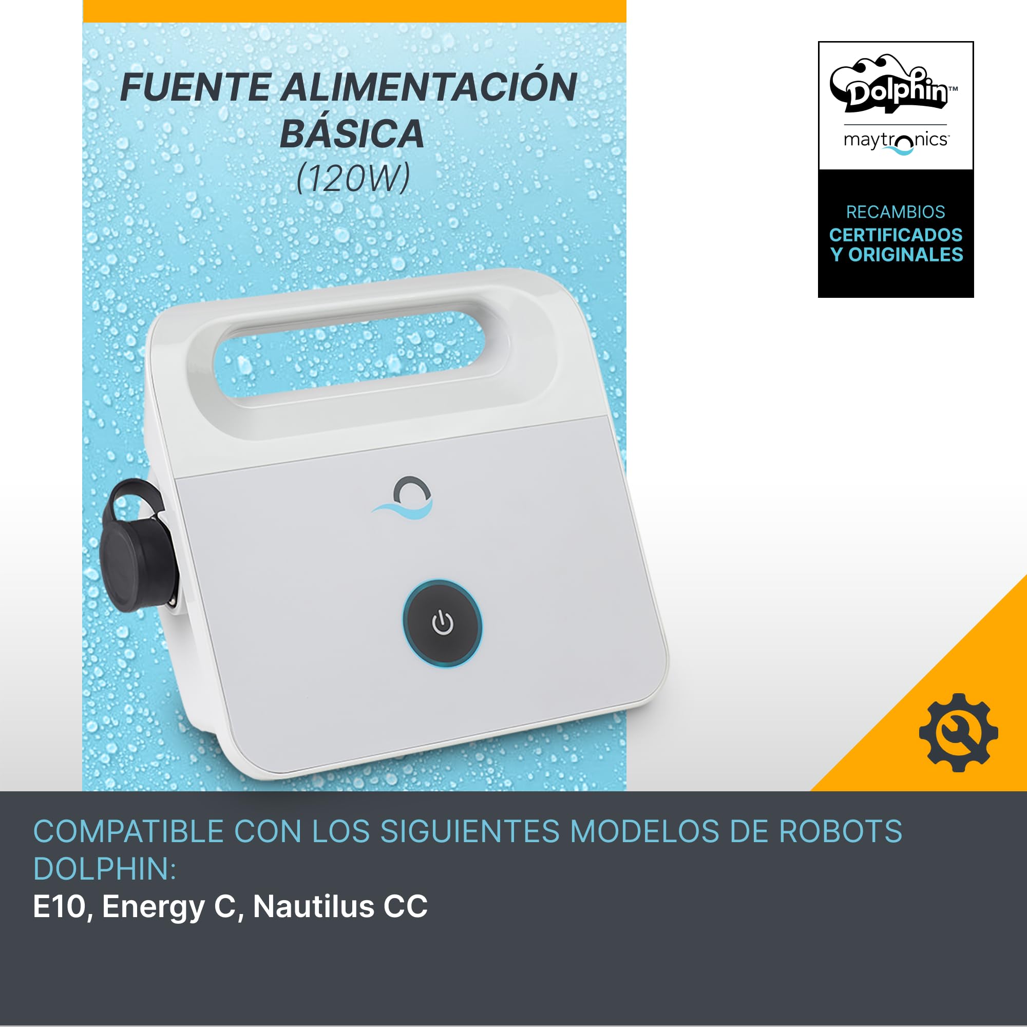 Dolphin Piezas de Recambio Originales - Fuente alimentación básica - Ref. Maytronics: 99956032-ASSY
