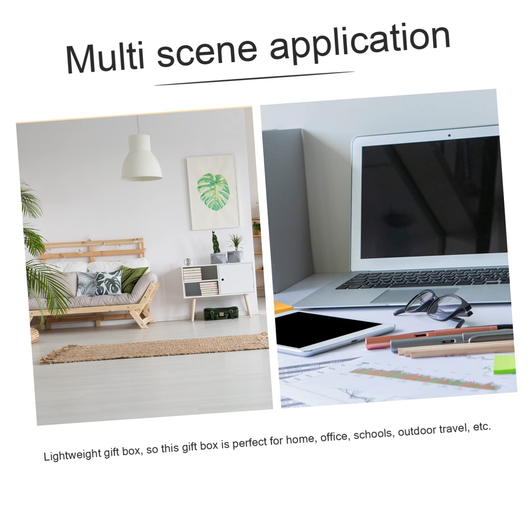 PRETYZOOM 2pcs Box Favor Boxes Paper Present Wrapping Storage for Small Items Lightweight Versatile for Home Office Travel