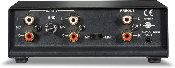 NAD PP 2e Phono Preamplifier MM & MC Turntable Support, Low-Noise Wide Band Phono Stage, Auto Power Down, Gold-Plated Inputs