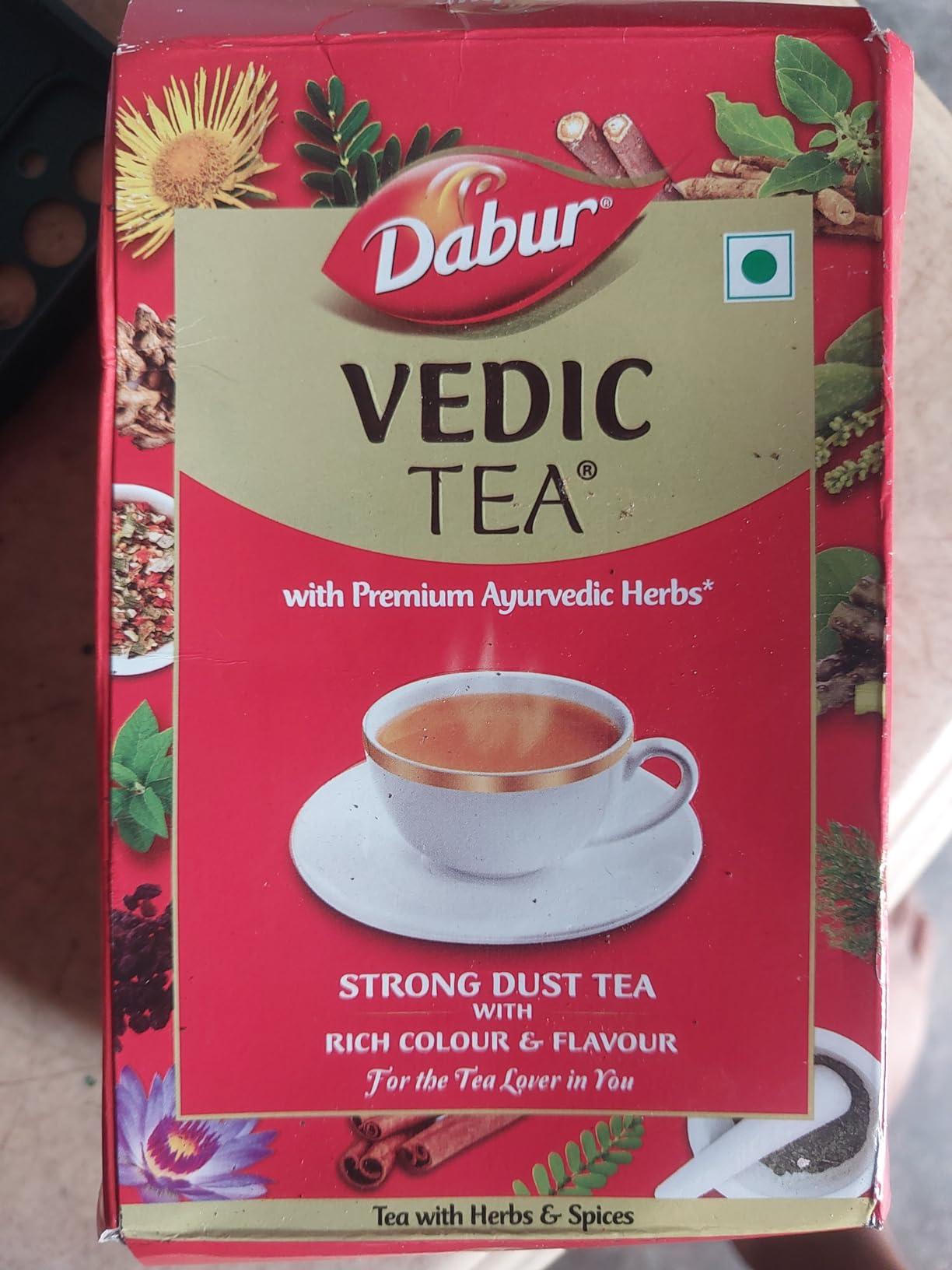 Dabur Vedic Tea - 250gm | Premium Dust Tea | Goodness of 7 Natural ...