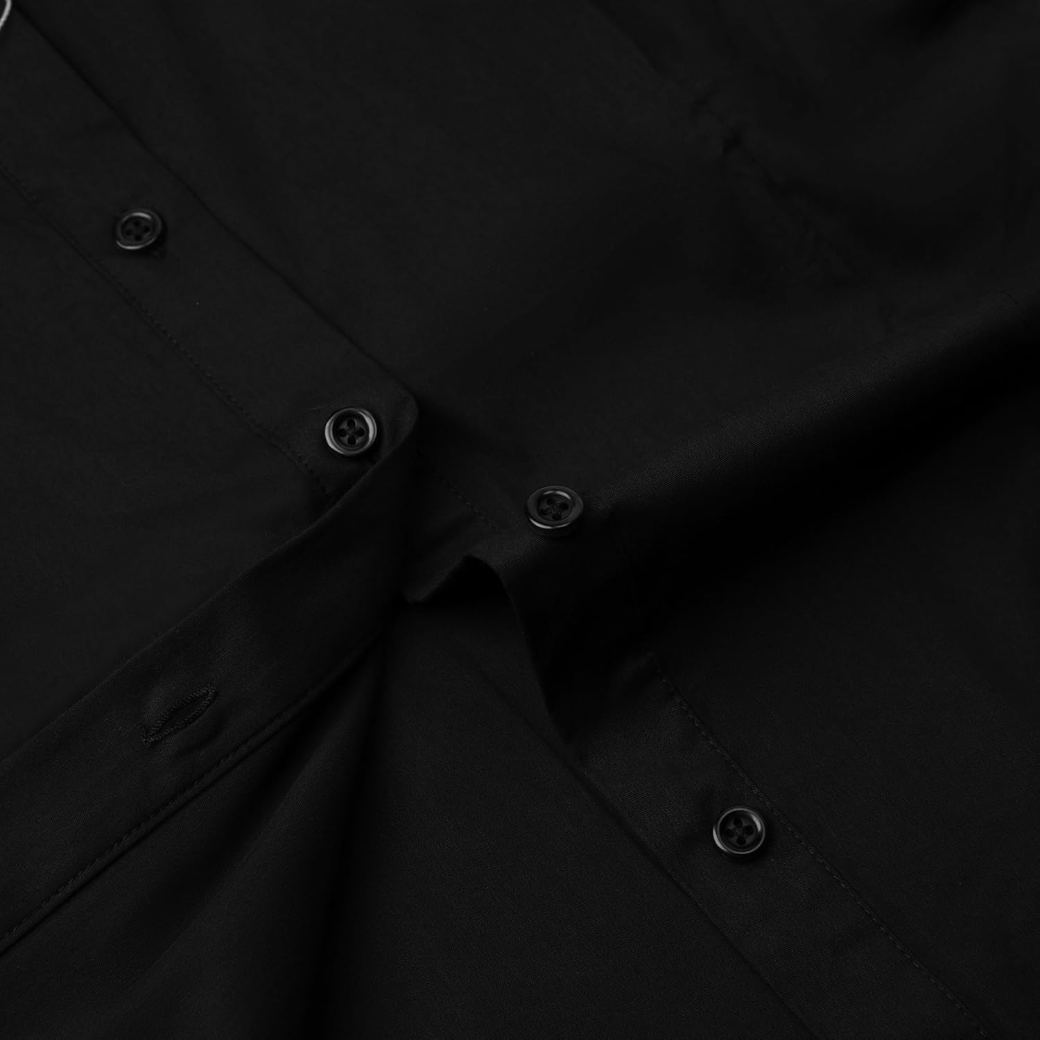 SUNNOW Womens Button Down Shirts Tailored Short Sleeve Shirt Basic Simple Stretch Wrinkle Free Formal Work Blouses - Image 7