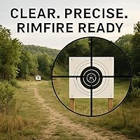 Vista 4 de Barska 4X Alcance para rifle Rimfire – Retículo 30/30, sin paralaje a 50 yardas, ópticas recubiertas, desviación y elevación de 1/4 MOA, incluye