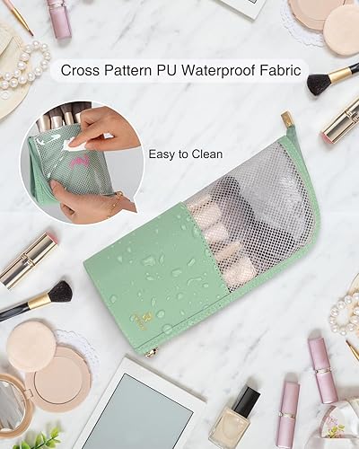 Miniatura 6 de MONSTINA Bolsa de viaje para brochas de maquillaje, bolsa organizadora de tazas de brochas de maquillaje portátil, bolsa impermeable para brochas de